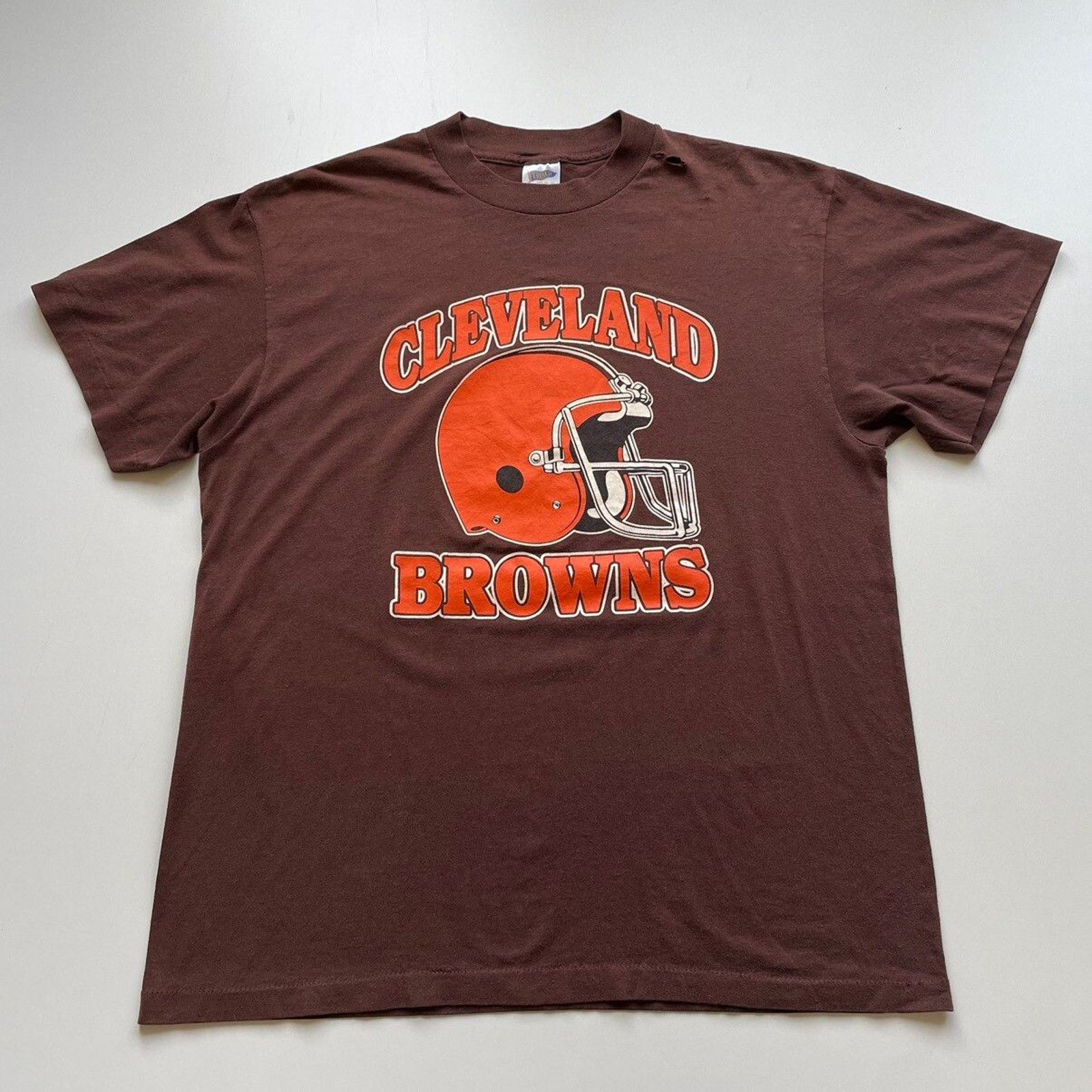 NFL × Vintage Vintage 90s Cleveland Browns NFL T Shirt Large Made In USA Size US L / EU 52-54 / 3 - 1 Thumbnail