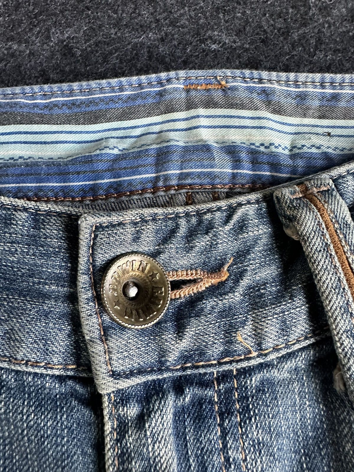 If Six Was Nine Edwin Exclusive Tokyo Japan Mudwash Vintage Denim D381 Size US 32 / EU 48 - 14 Thumbnail