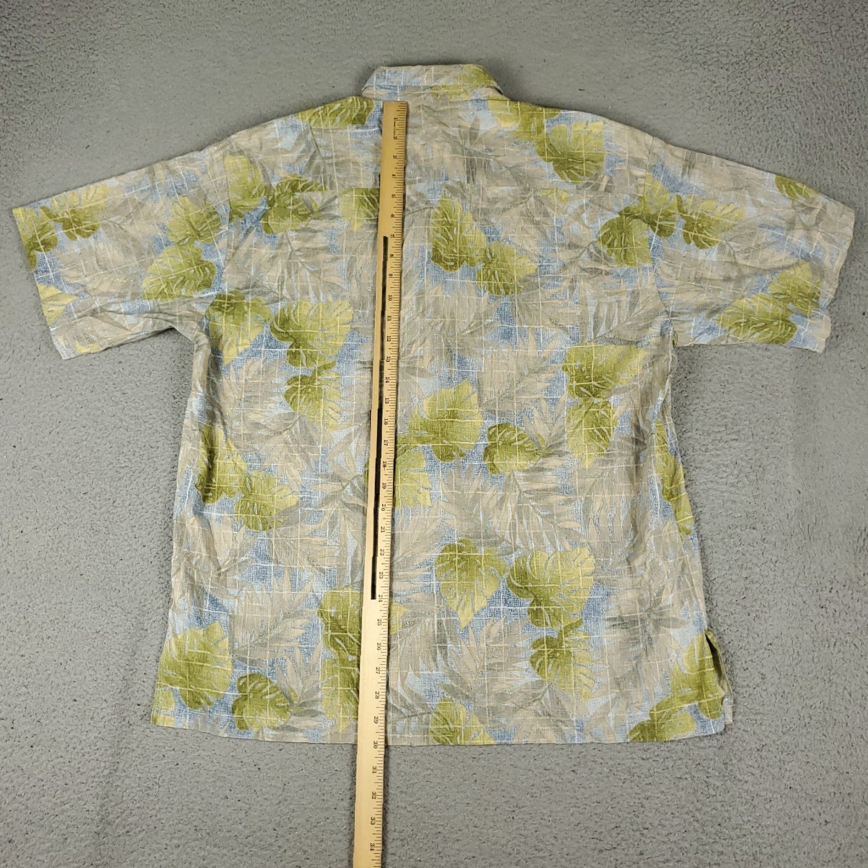 Tori Richard Tori Richard Shirt Mens L Green Floral Button-Up Short Sleeve Casual Shirt Size US L / EU 52-54 / 3 - 3 Thumbnail