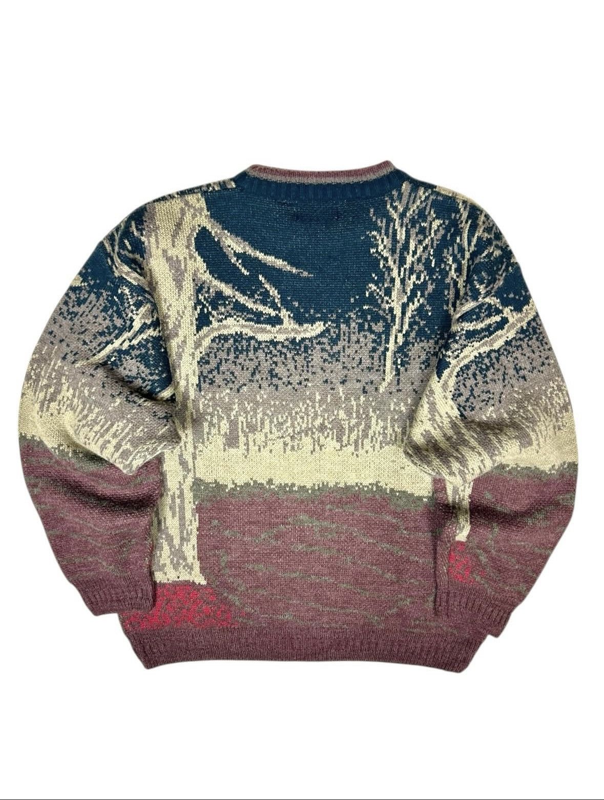 If Six Was Nine 🦌80s Vintage Forest Deer Sweater🏔️🌳 Size US L / EU 52-54 / 3 - 2 Thumbnail
