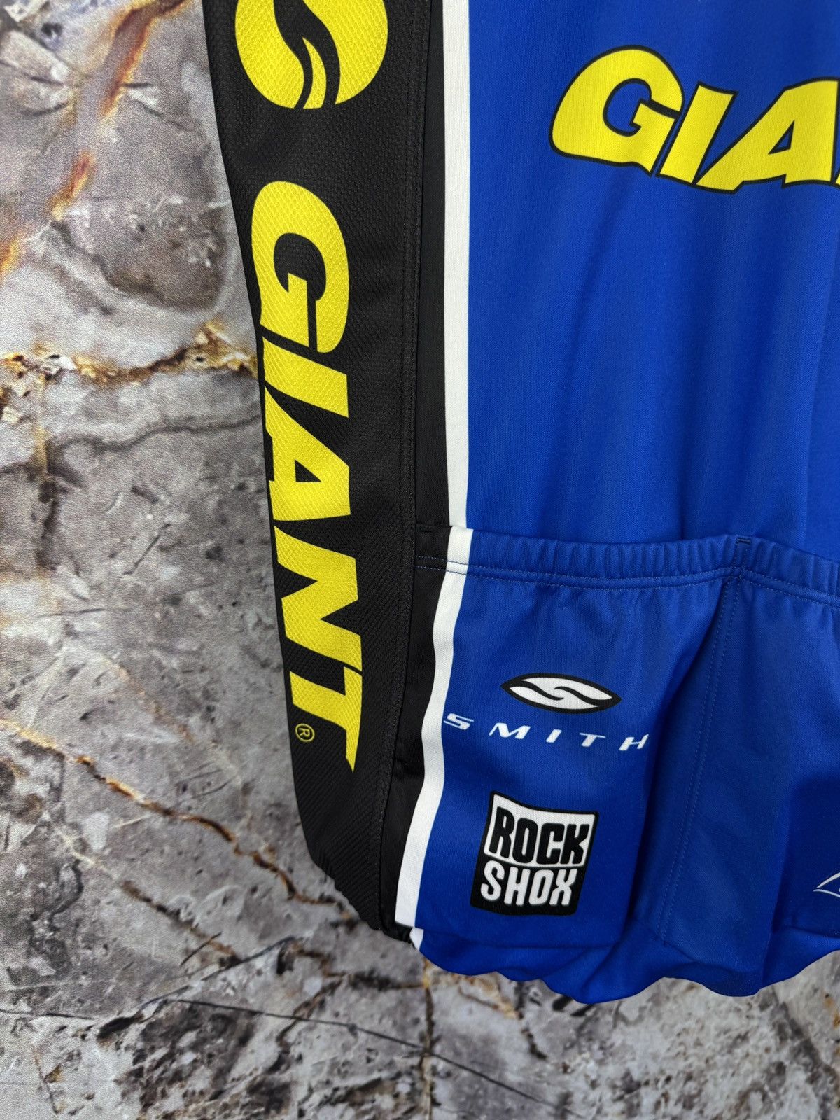 Giant Vintage Giant Cycling Jersey Vest Blue/Yellow SRAM Size US L / EU 52-54 / 3 - 17 Thumbnail
