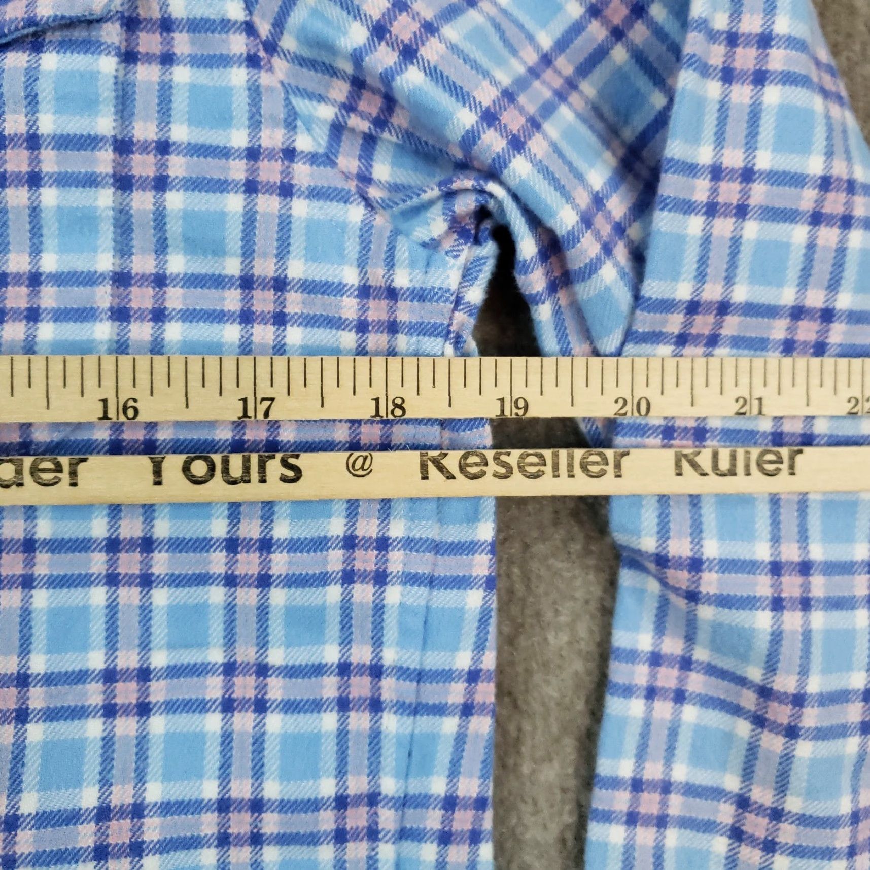 Vineyard Vines Vineyard Vines Mens Blue Pink Plaid Long Sleeve Stretch Button Up Shirt XS Size US XS / EU 42 / 0 - 4 Thumbnail