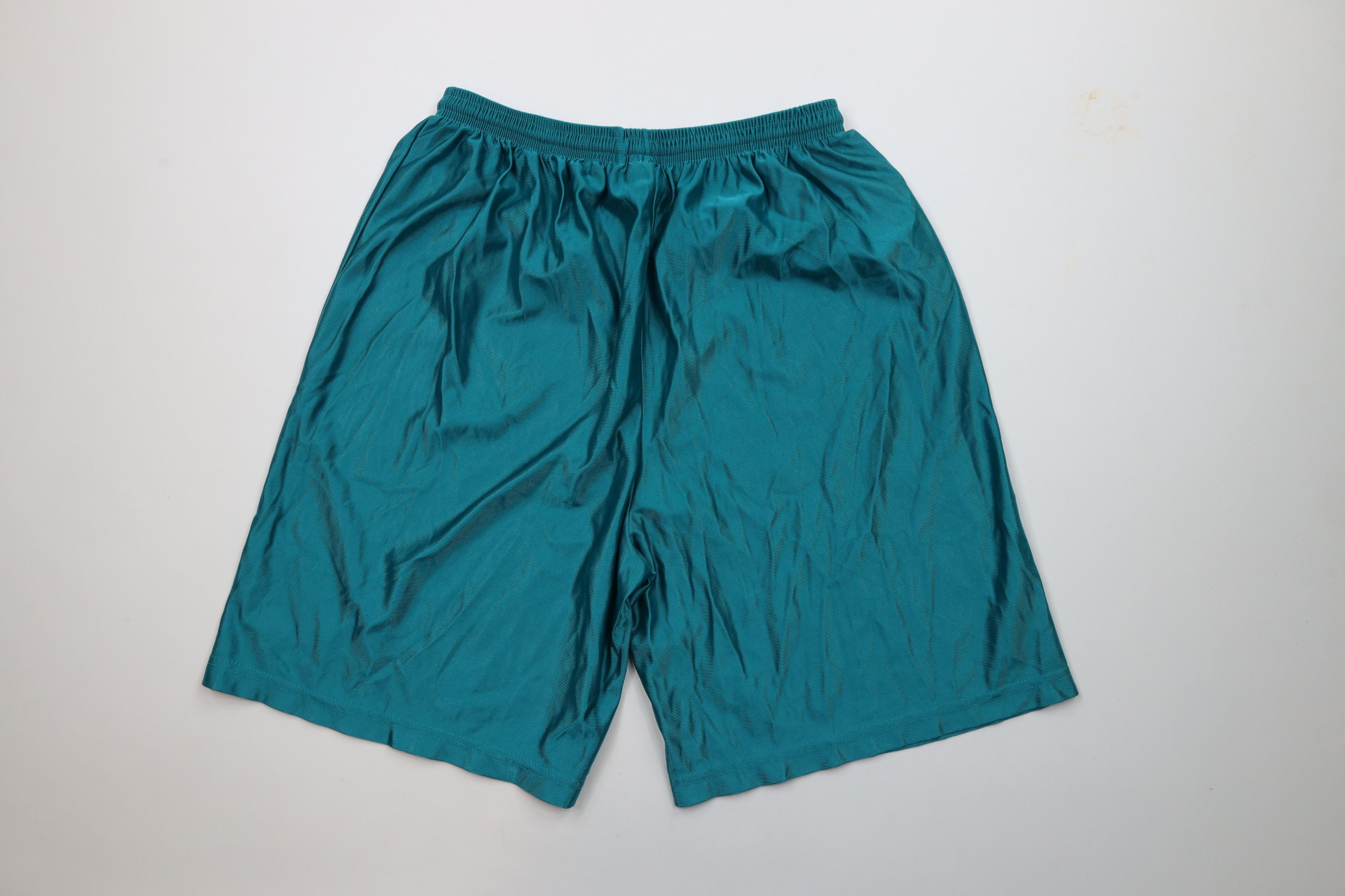 Starter × Vintage Vintage 90s Starter Nylon Gym Basketball Shorts Teal USA Size US 34 / EU 50 - 8 Thumbnail