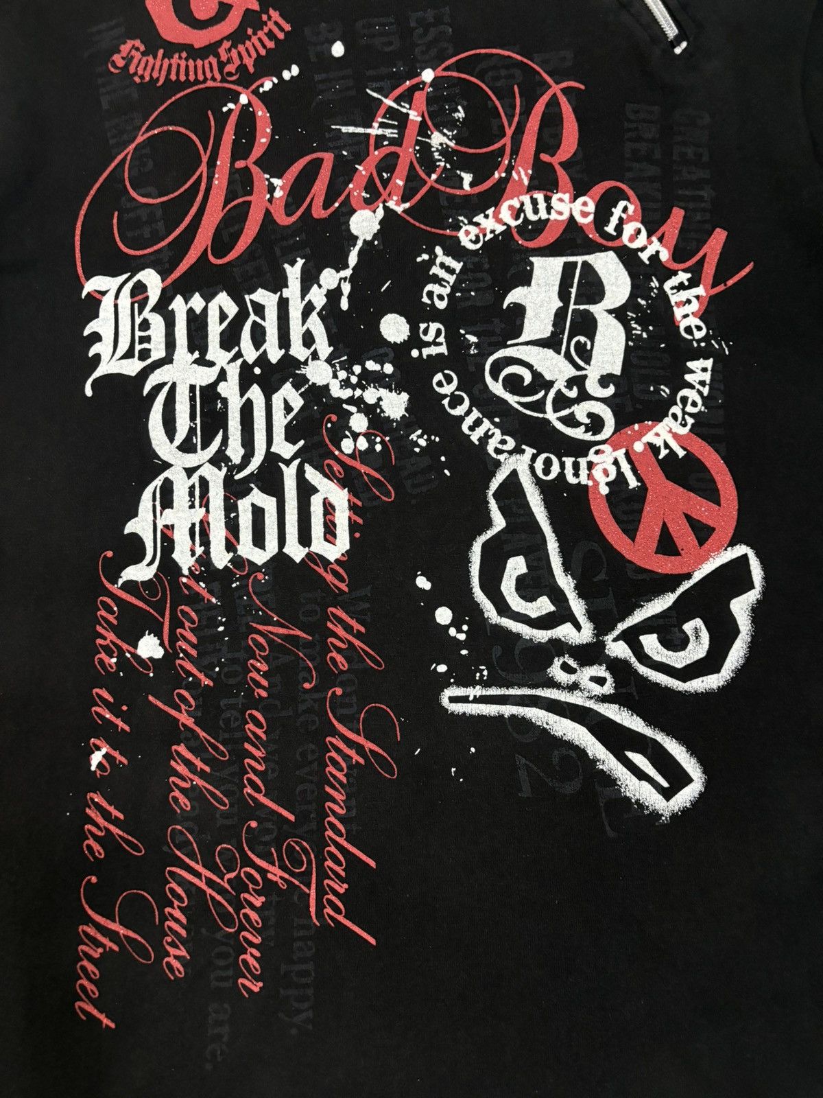 Le Grande Bleu (L.G.B.) Vintage Badboy Poem Printed Bondage Punk Style T-shirt Size US S / EU 44-46 / 1 - 7 Thumbnail