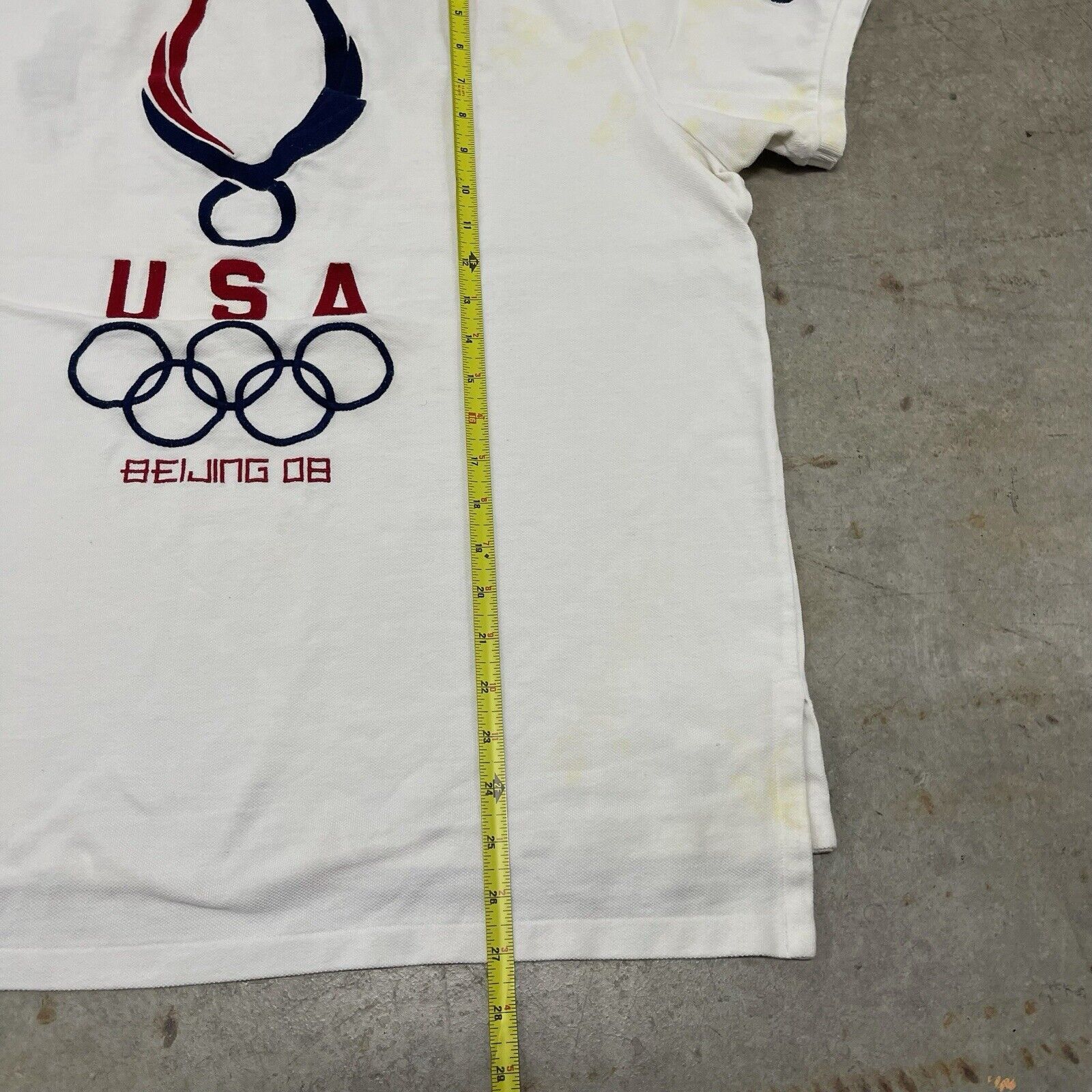 Polo Ralph Lauren × RRL Ralph Lauren × Ralph Lauren Polo Ralph Lauren Big Pony Beijing Olympics 2008 T Shirt Size US XL / EU 56 / 4 - 8 Thumbnail