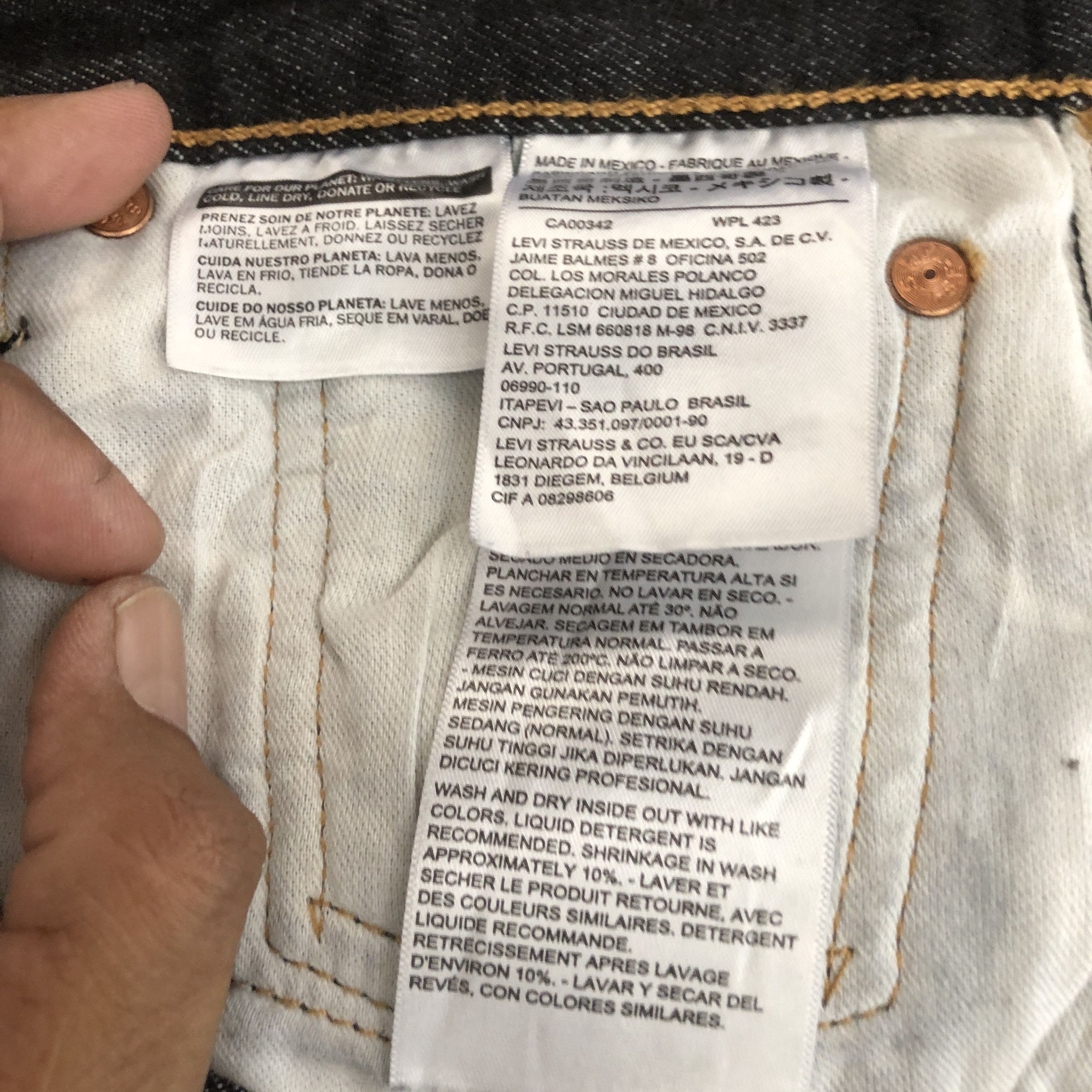 Levi's Vintage Y2K Levi's 501 Distressed Black Jeans Levis Denim Size US 30 / EU 46 - 7 Thumbnail
