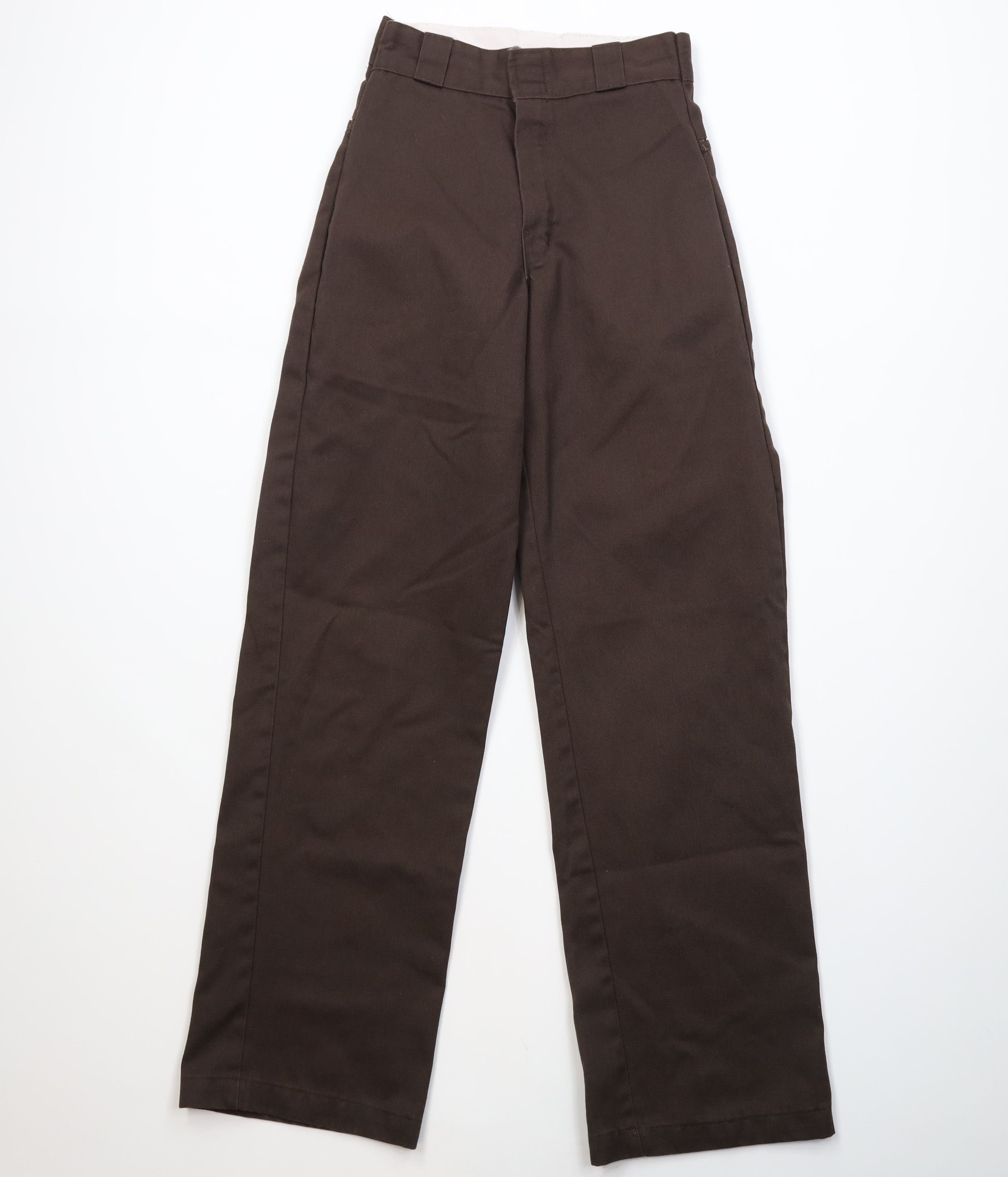 Dickies Vintage Y2K Dickies Hemmed Wide Leg Dungaree Pants Brown Size 25" / US 0 / IT 36 - 1 Thumbnail