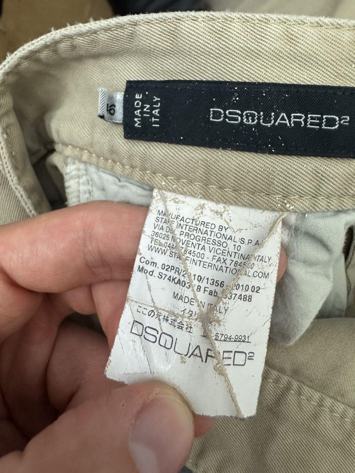 Dsquared2 Dsquared2 Luxury Pant Rare Beige Slim Fit High End Hype Size US 30 / EU 46 - 4 Thumbnail