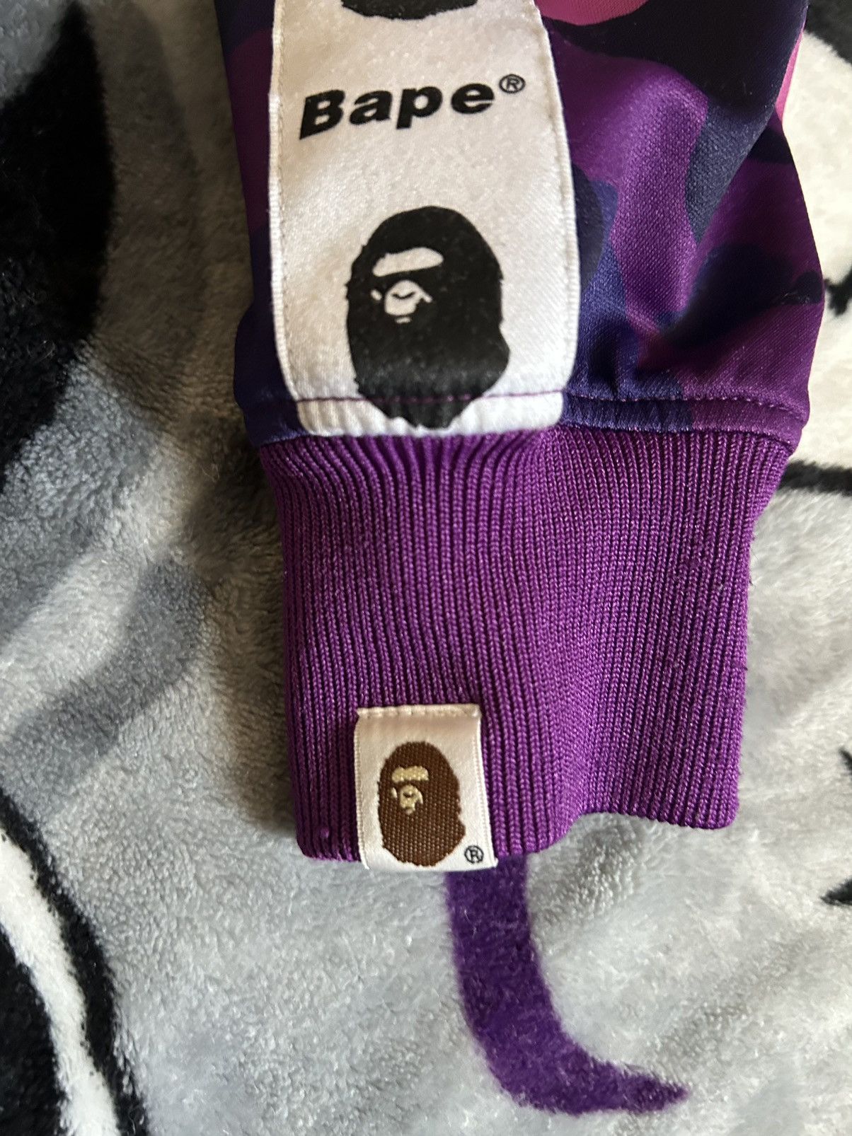 Bape Bape Purple Camo Track Jacket Size US S / EU 44-46 / 1 - 8 Thumbnail