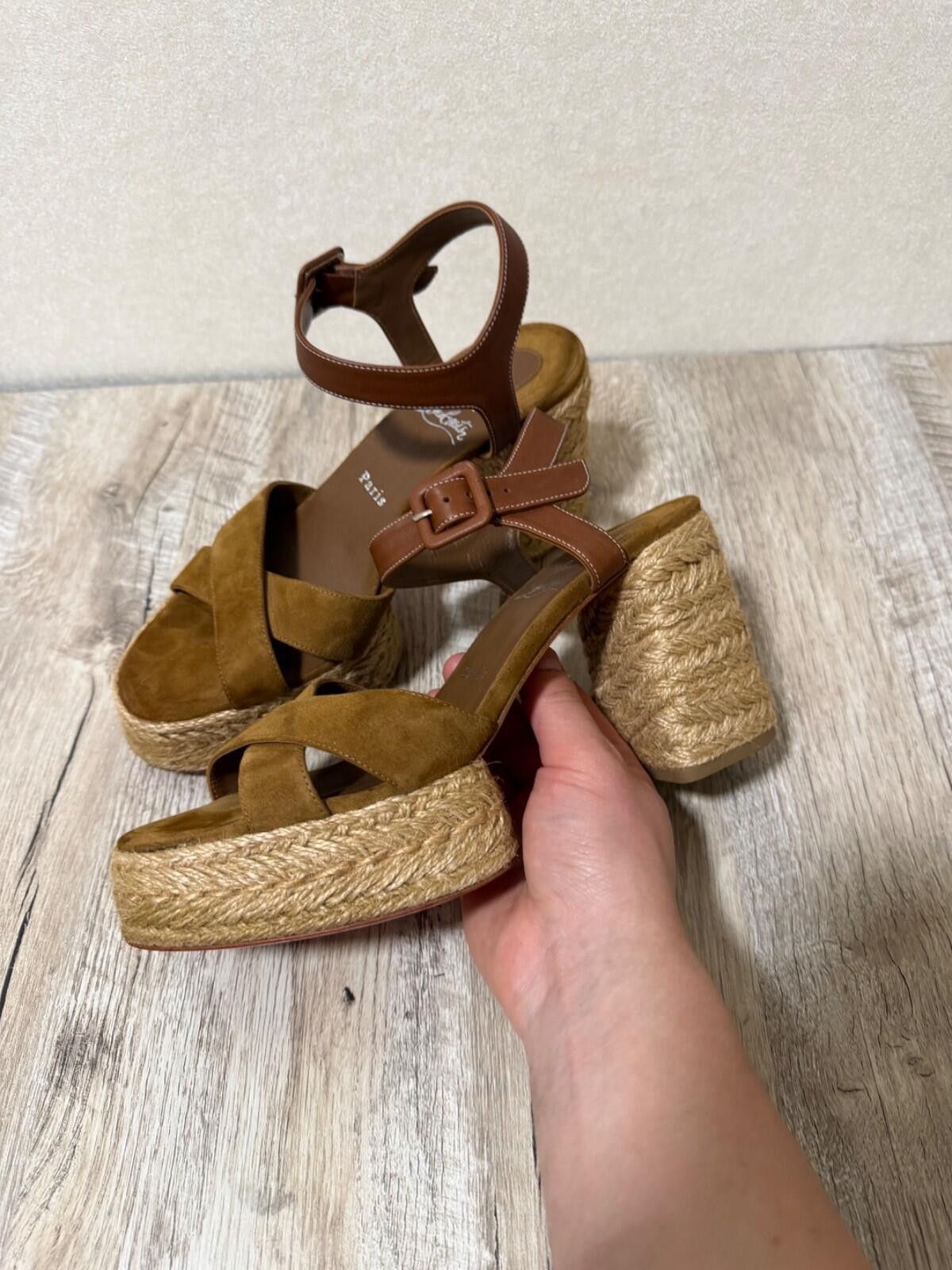 Christian Louboutin Christian Louboutin CALAKALA 70 Platform Espadrille Sandals Size US 9 / IT 39 - 2 Thumbnail