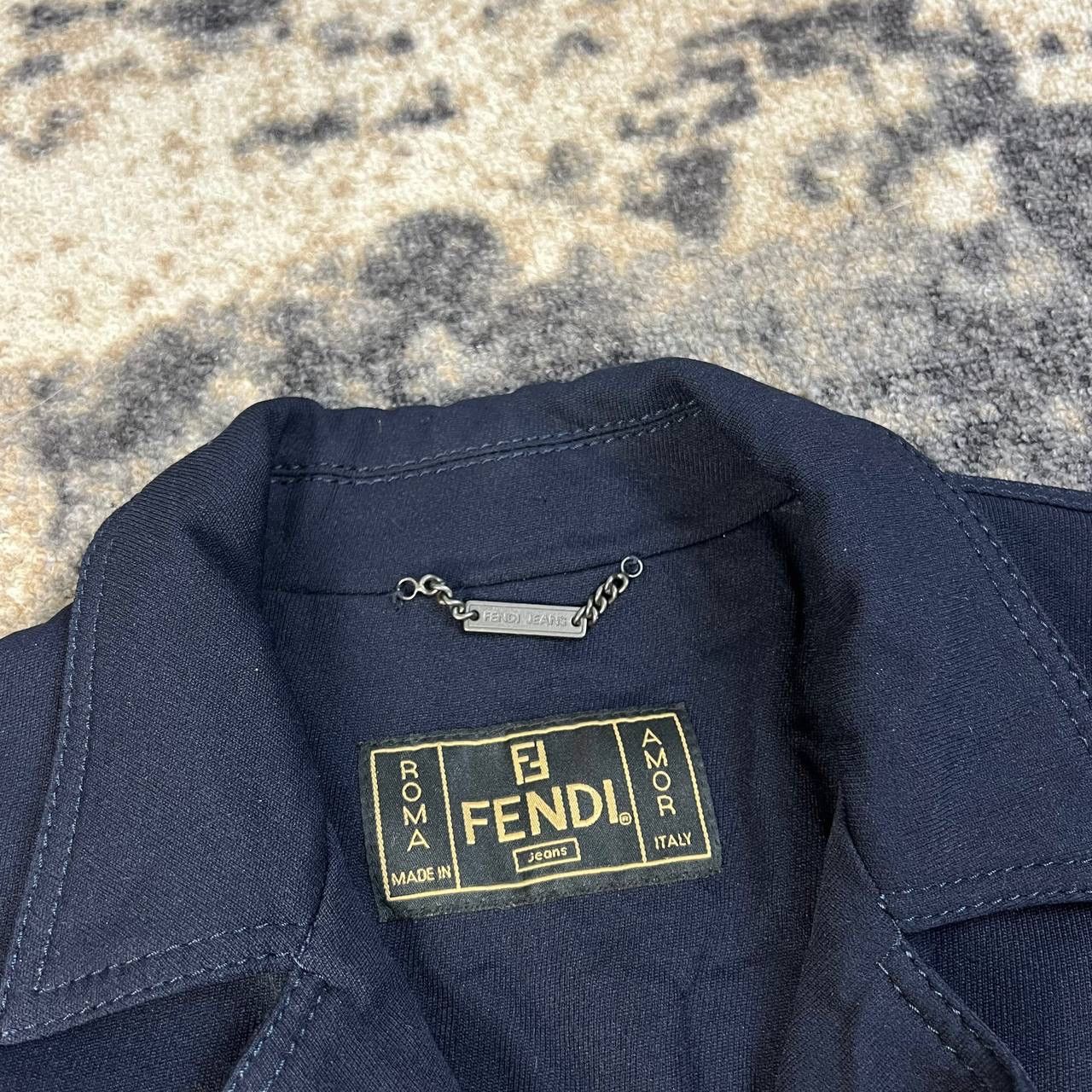 Fendi Fendi Luxury Y2K Button Up Vintage Viscose Coat Size L / US 10 / IT 46 - 6 Thumbnail