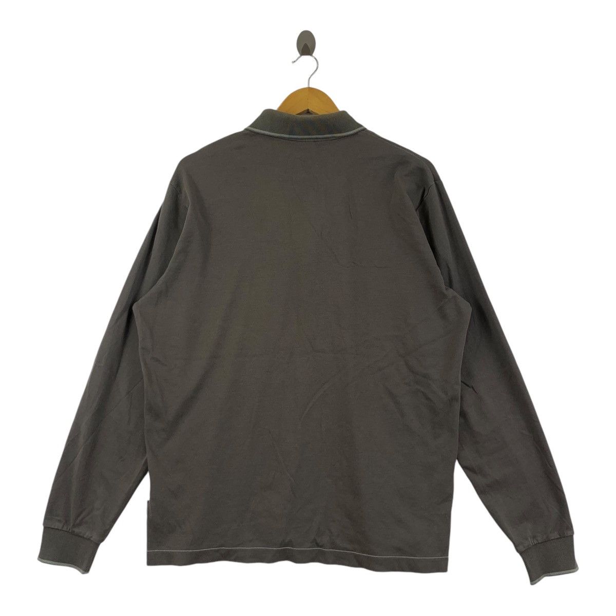 Hugo Boss Vintage HUGO BOSS Pima Cotton Half Zipper Tee Shirt Size US XL / EU 56 / 4 - 3 Thumbnail