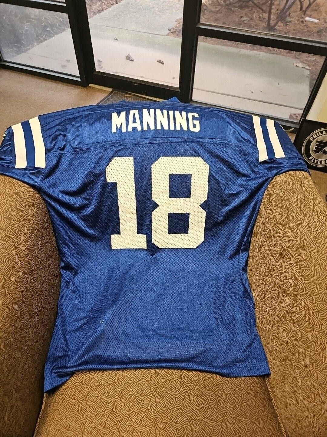Reebok Payton Manning #18 Colts Reebok Jersey Sz XL Mens Preowned Size ONE SIZE - 4 Thumbnail