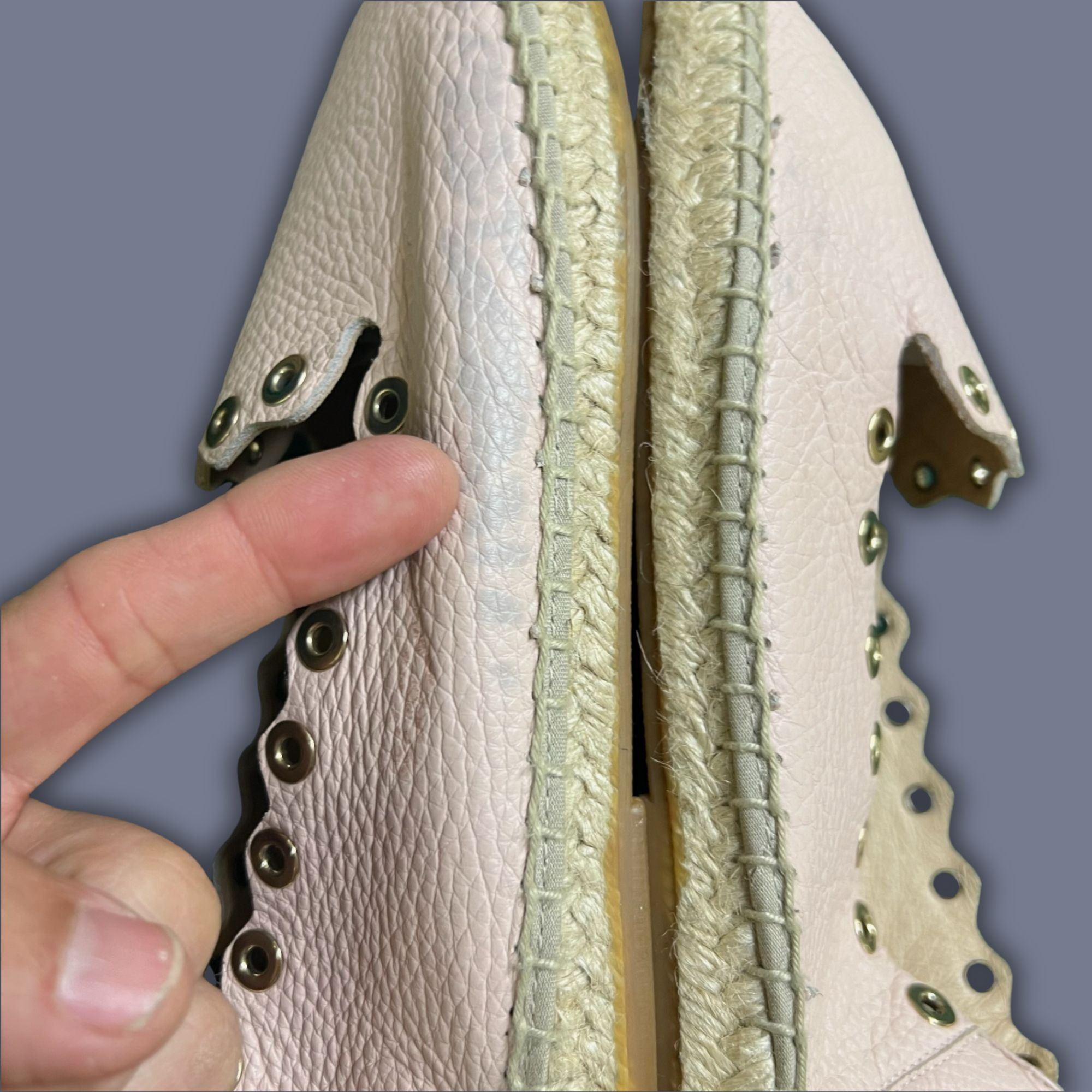 Other Maypol Light Pink Leather Espadrille Flats Made In Spain Siz Size US 7 / IT 37 - 6 Thumbnail