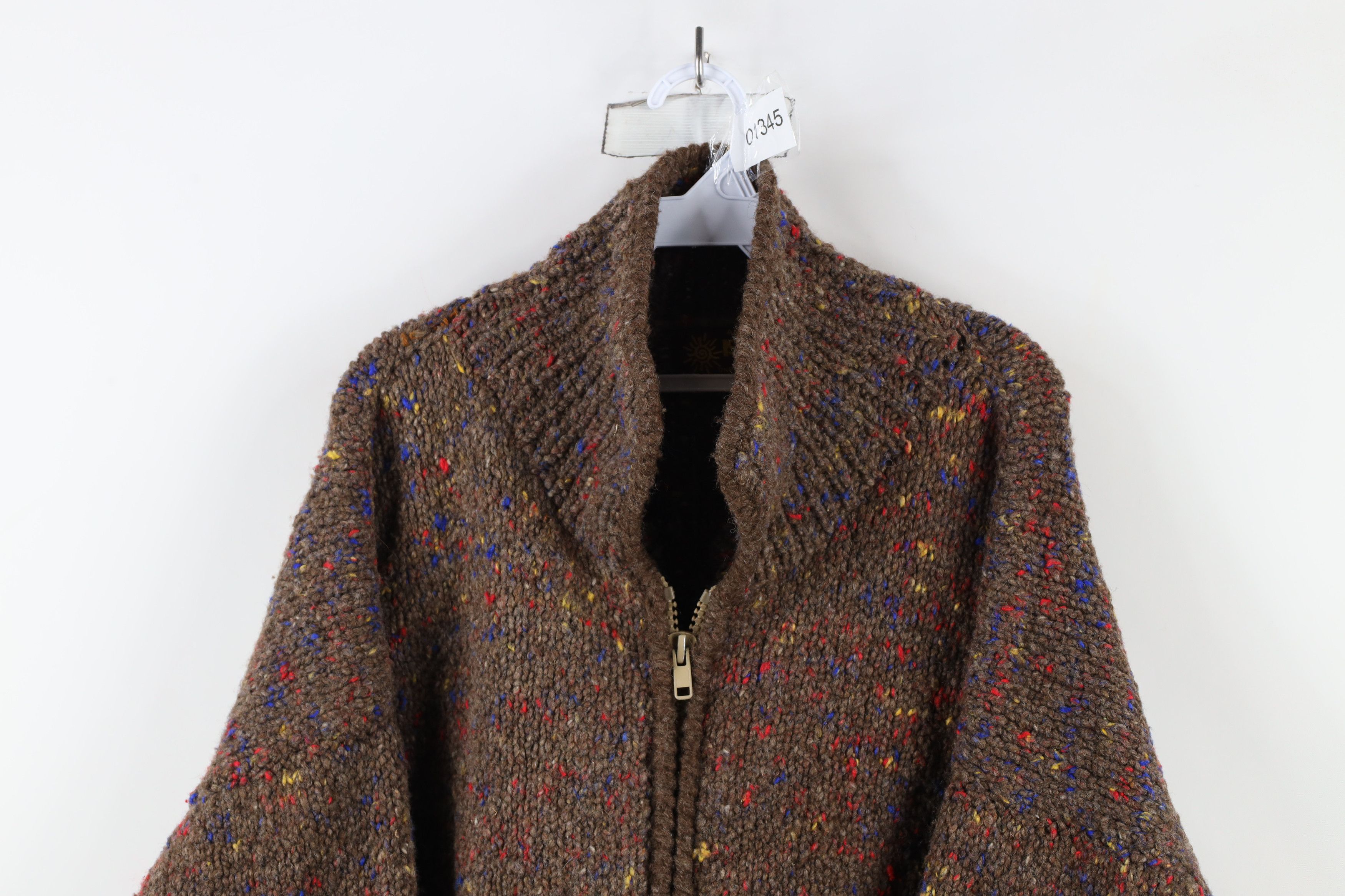 Vintage Vintage 90s Streetwear Heavyweight Handmade Sweater Jacket Size ONE SIZE - 2 Thumbnail