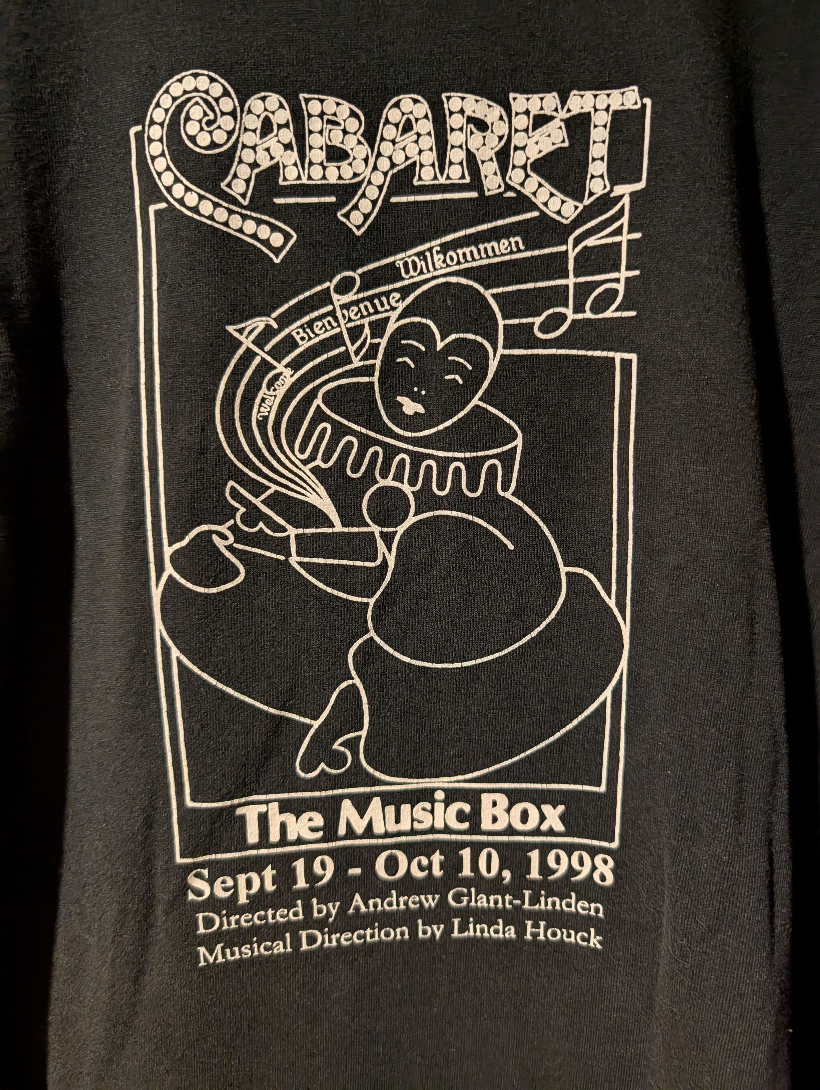 Fruit Of The Loom Vintage 1998 Cabaret Musical by Joe Masteroff T-Shirt Size US XXL / EU 58 / 5 - 2 Thumbnail