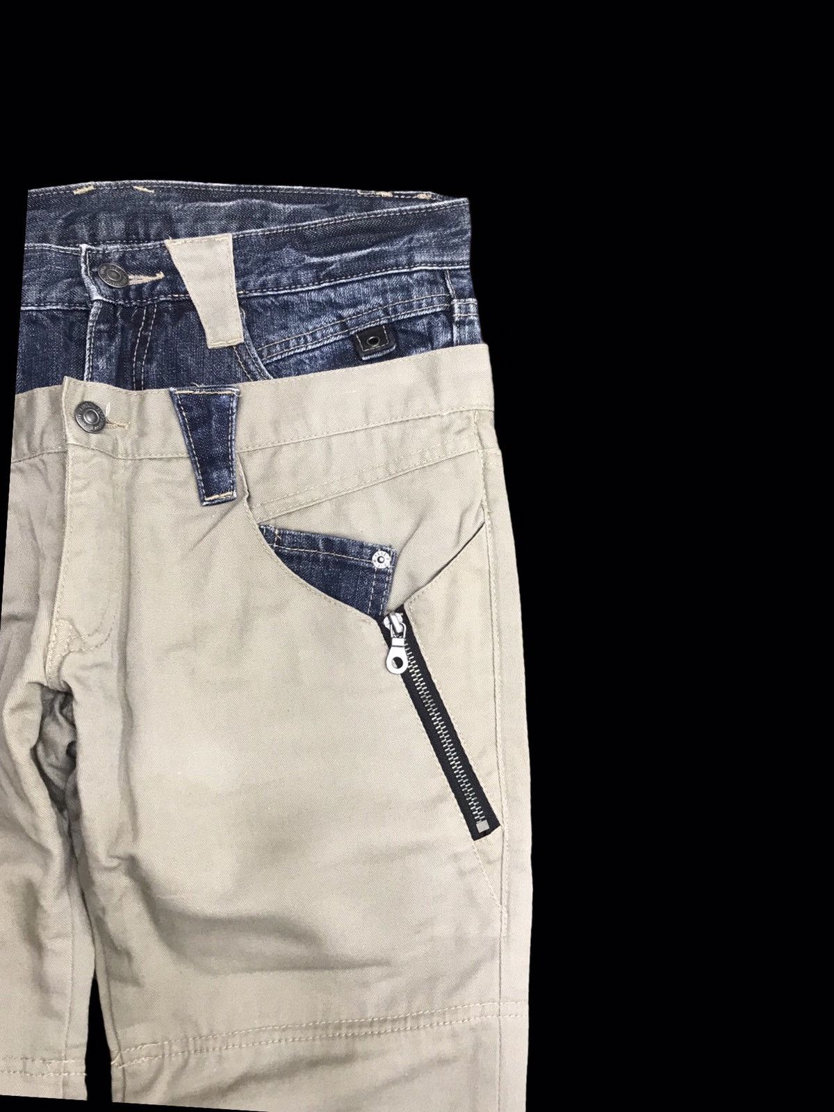 PPFM 💥DOUBLE WAIST 💥RARE ARCHIVAL PPFM Japan Hybrid Pant F343 Size US 31 - 2 Thumbnail