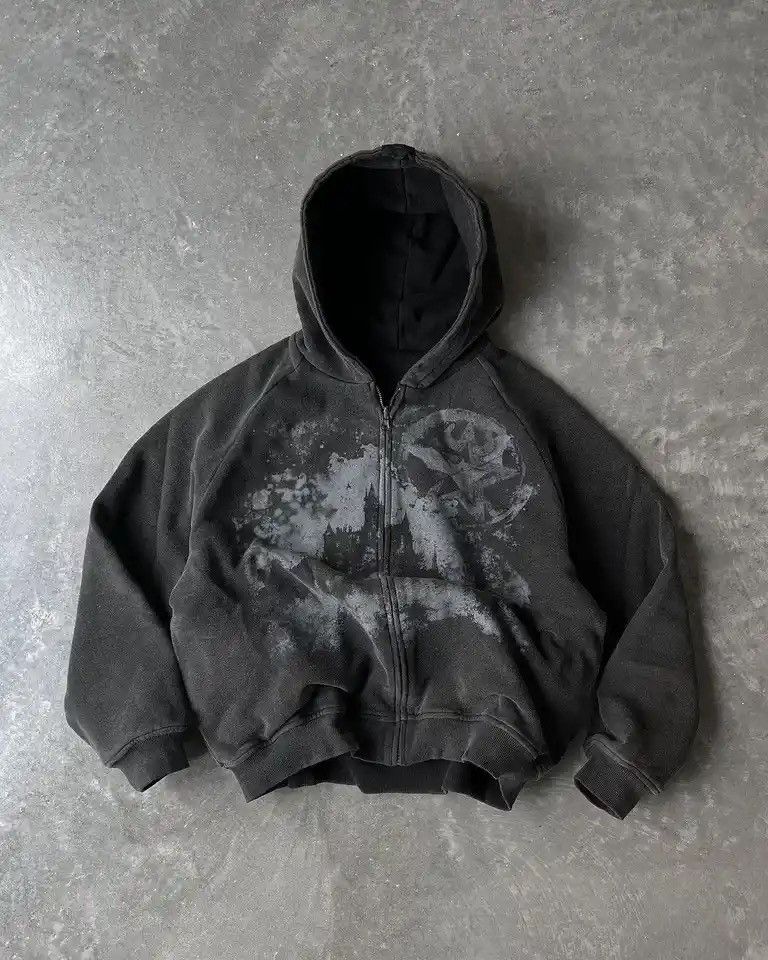 Other Y2K Oversized Gothic Printed Hoodies Size US XL / EU 56 / 4 - 1 Thumbnail