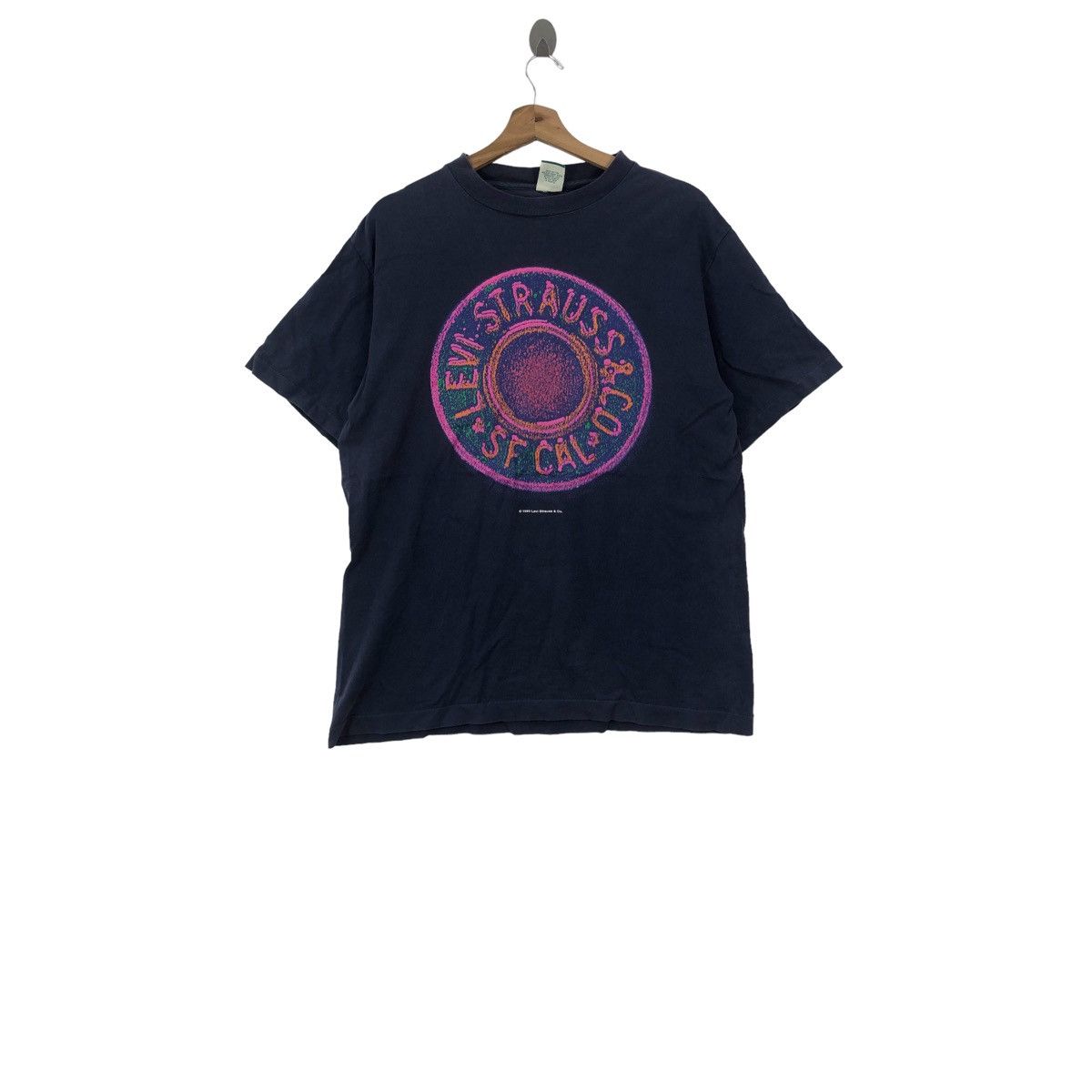 Vintage 1993 LEVIS Made In USA Big Logo T-Shirt