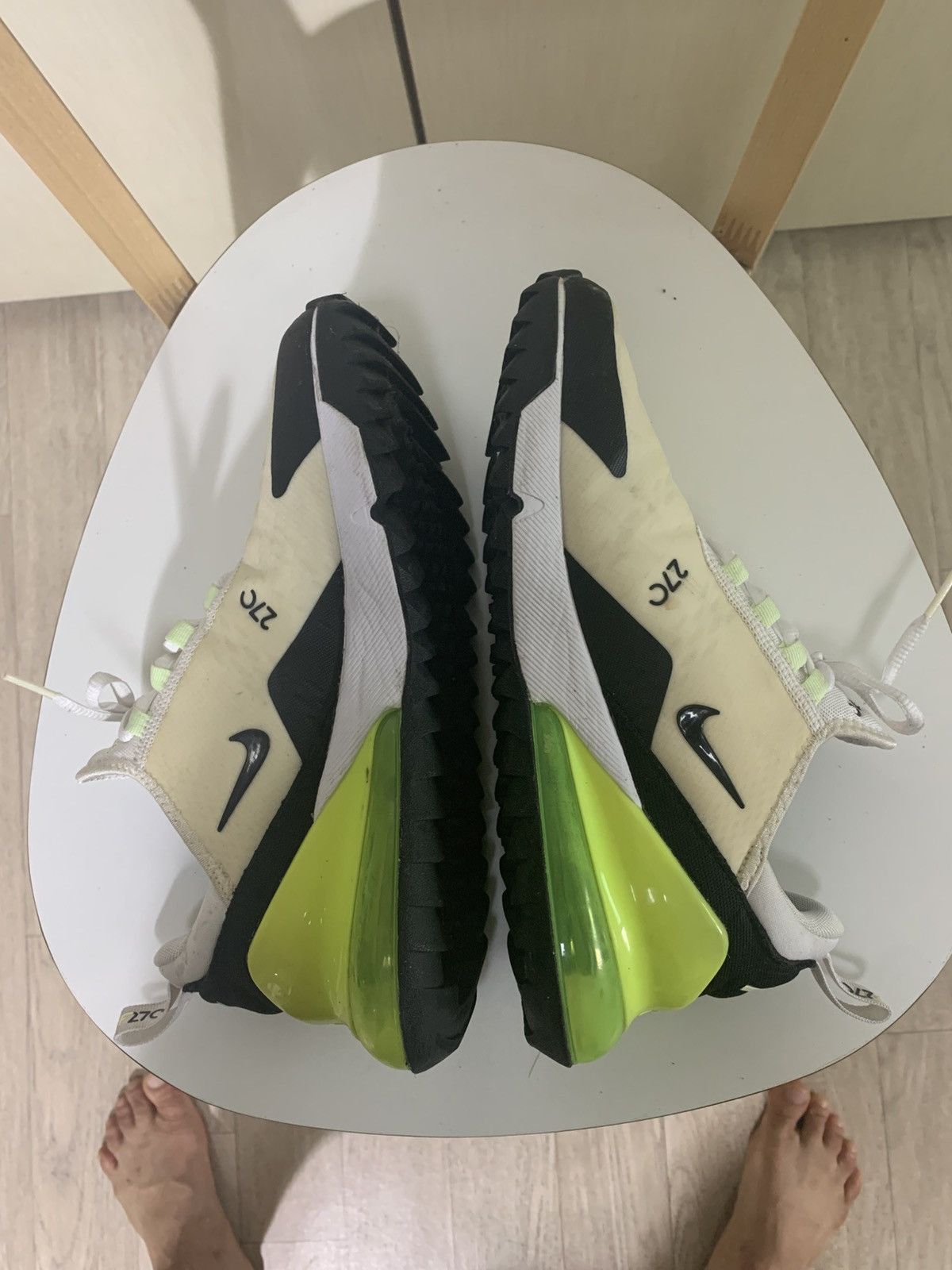 Nike Nike Air Max 270 Golf White Black Volt 6.5 Size US 6.5 / EU 39-40 - 9 Thumbnail