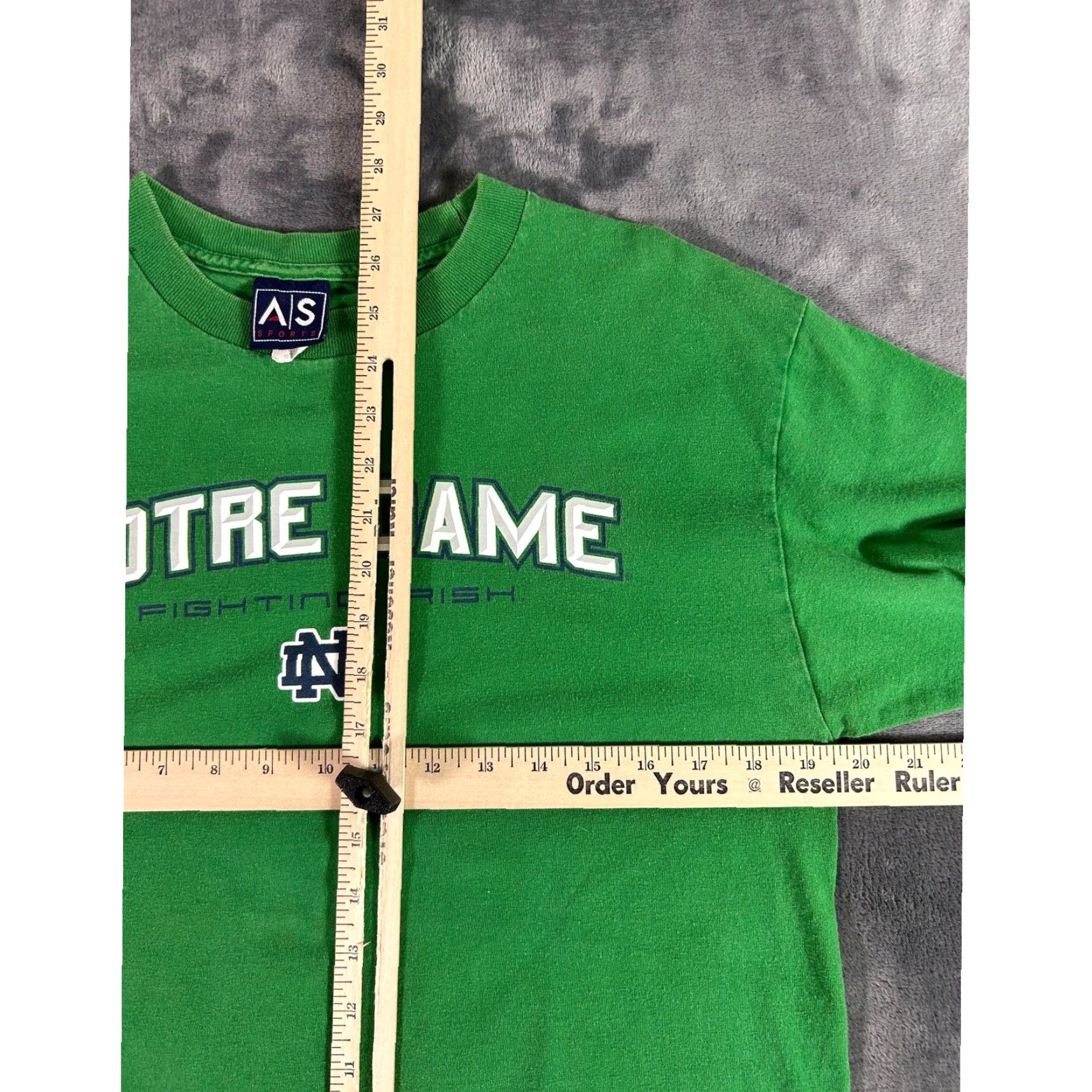 Logo 7 VINTAGE Notre Dame Fighting Irish Green Logo T Shirt Mens Size Medium Size US M / EU 48-50 / 2 - 6 Thumbnail