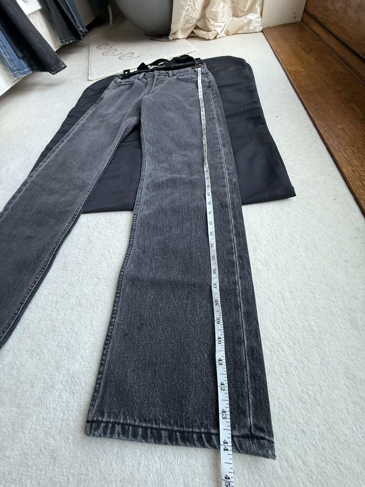 Celine $1.3k FW24 Celine Wesley grey jeans straight loose leg Hedi Size US 29 - 6 Thumbnail