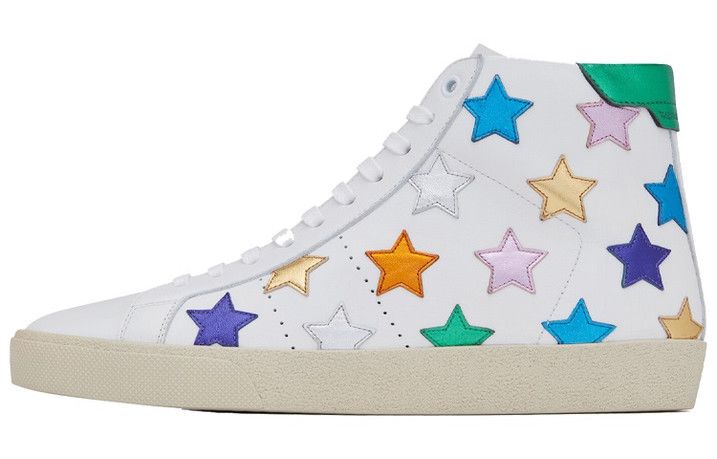 Saint Laurent Paris o1bcso1str1225 Court Classic SL/06 Metalic in White Size US 11 / IT 41 - 3 Thumbnail