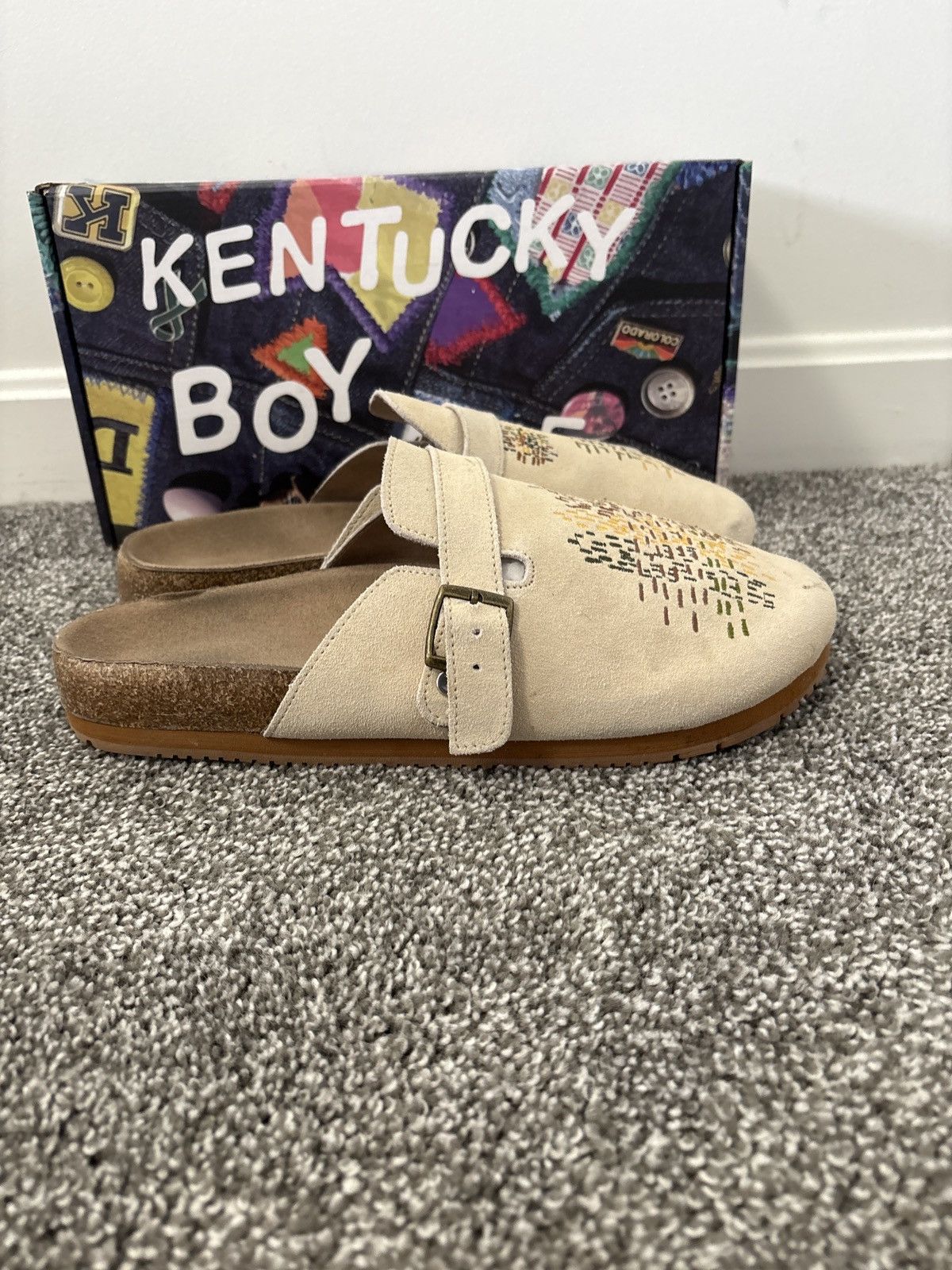 Kentucky Boy Tyler Kentucky Boy Tyler Mockmend Mule ‘Beige’ Size US 10 / EU 43 - 4 Thumbnail
