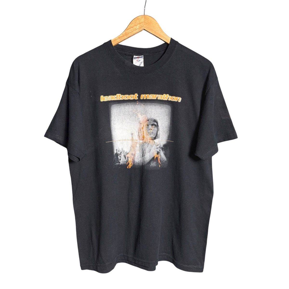 Vintage Leadboot Marathon Metal Hardcore Band Tee