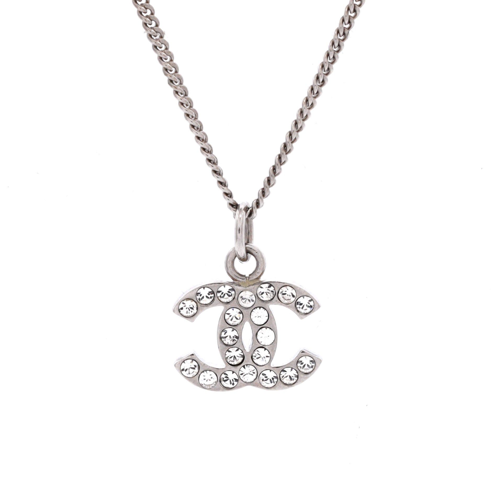 Chanel CC Crystal Logo Necklace Size ONE SIZE - 1 Thumbnail