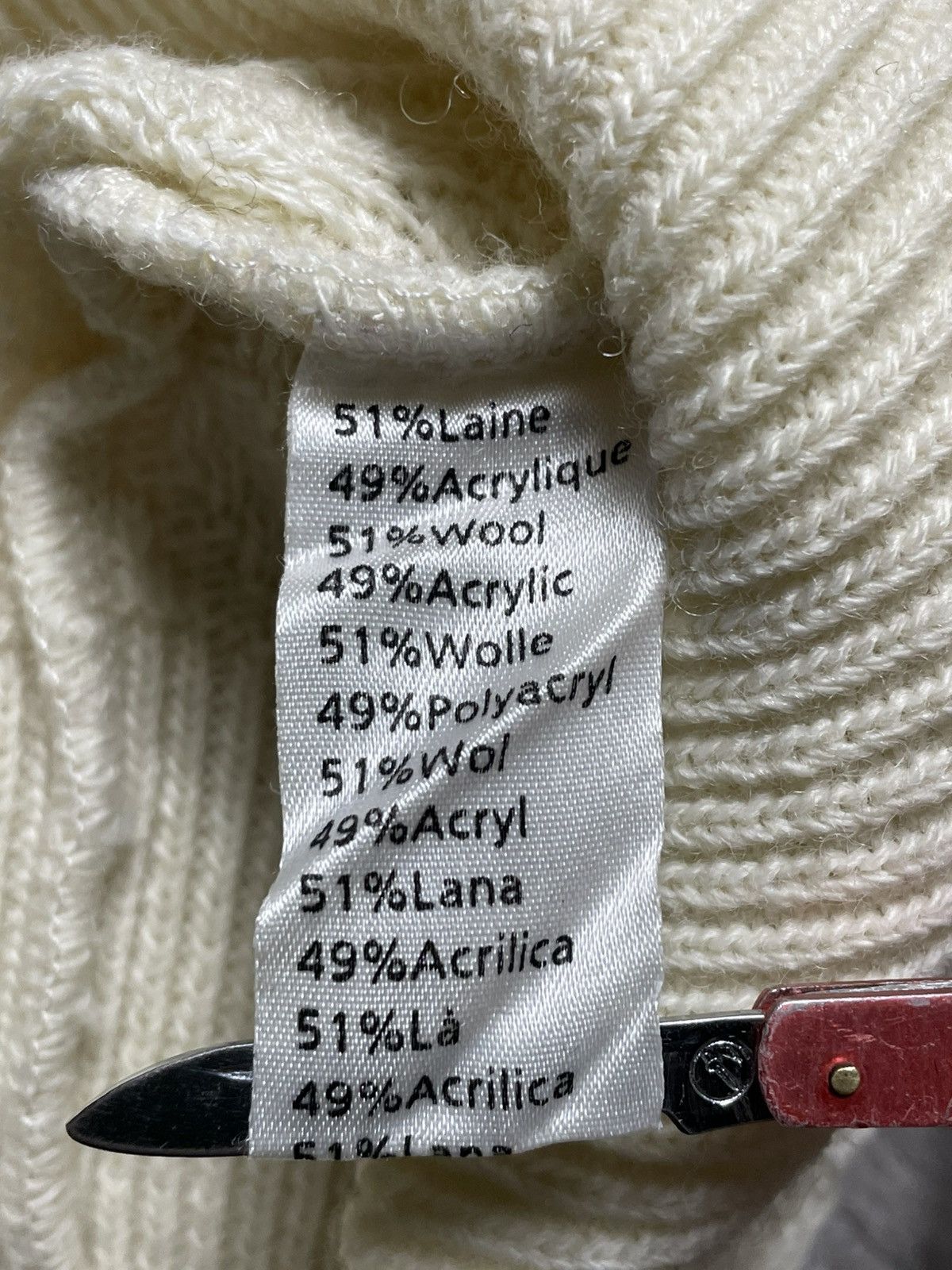 Lacoste vintage lacoste knitwear beige sweater knit cable y2k 90s Size US XL / EU 56 / 4 - 7 Thumbnail