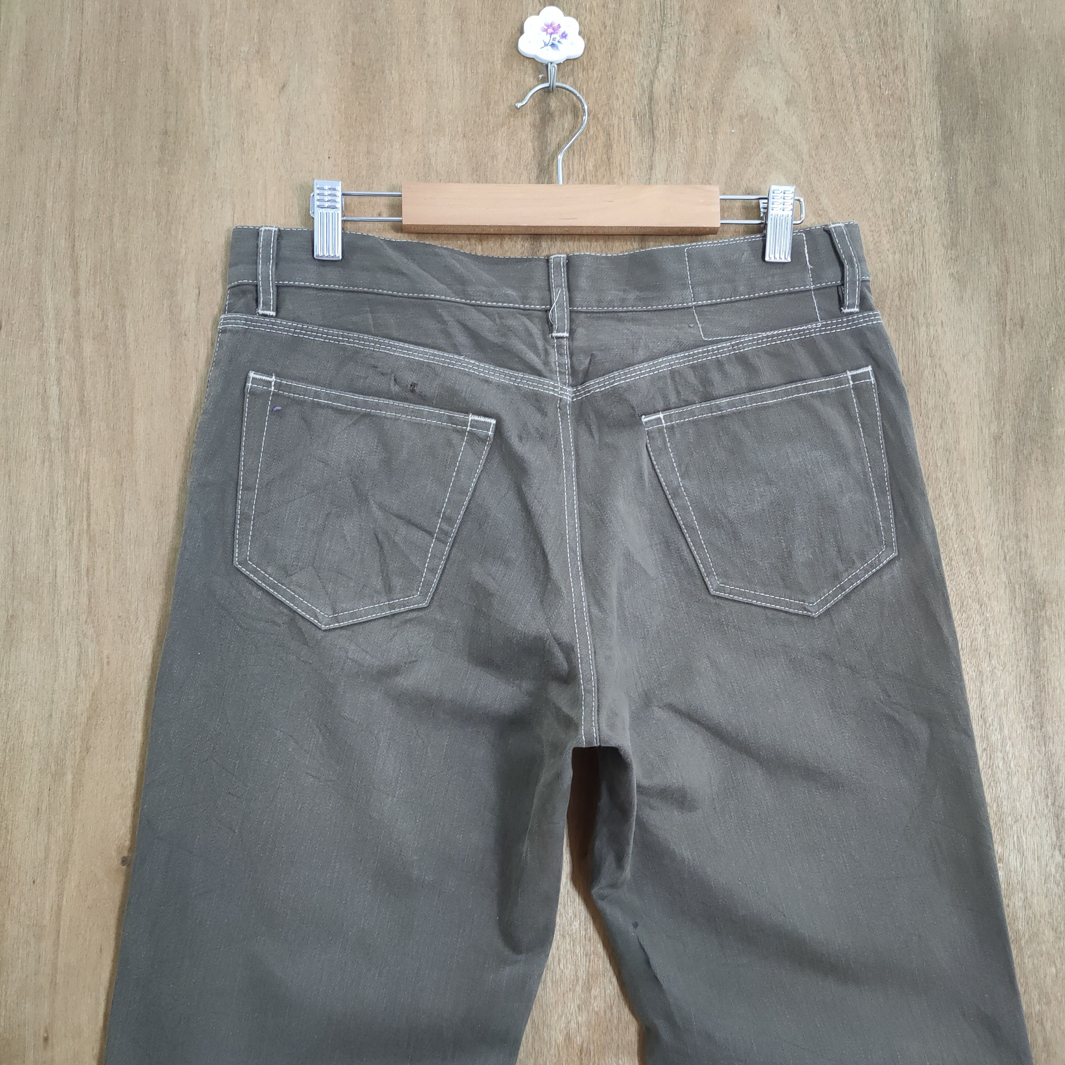 Yohji Yamamoto INED HOMME by YOHJI YAMAMOTO BROWN DENIM PANTS Size US 32 / EU 48 - 9 Thumbnail