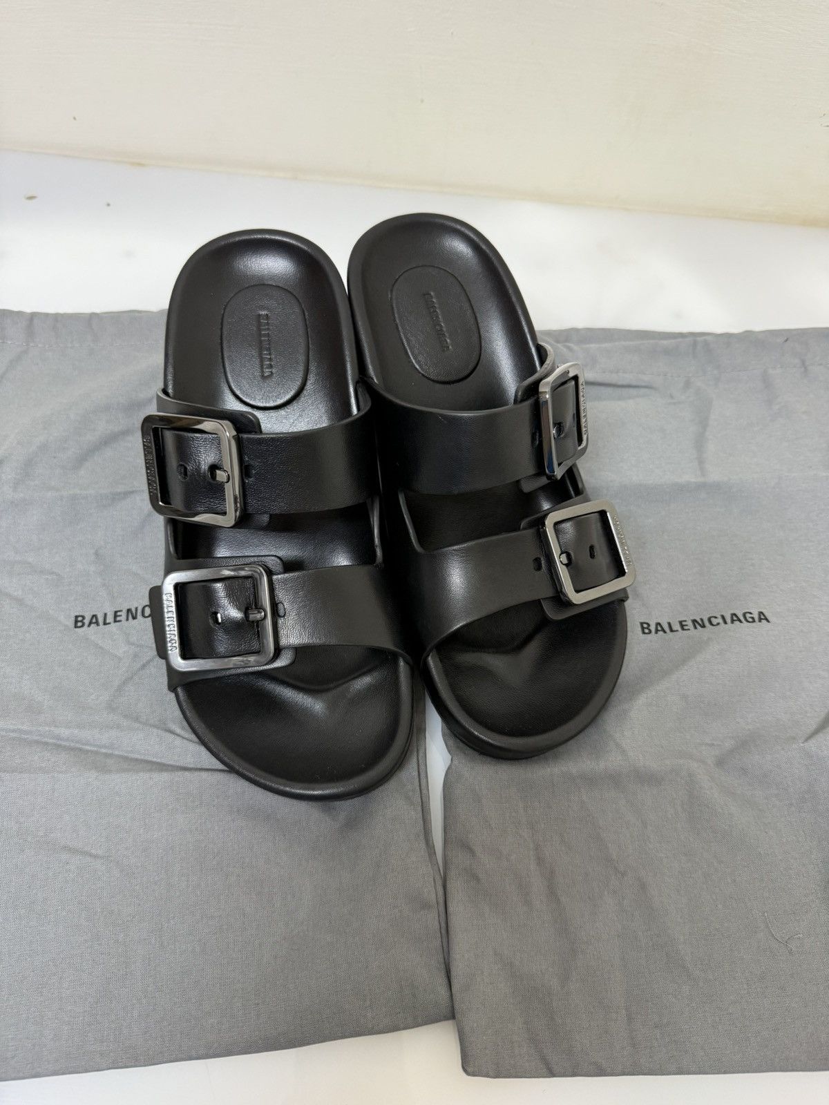 Balenciaga Balenciaga Mallorca Leather Sandals Size US 8 / IT 38 - 10 Thumbnail