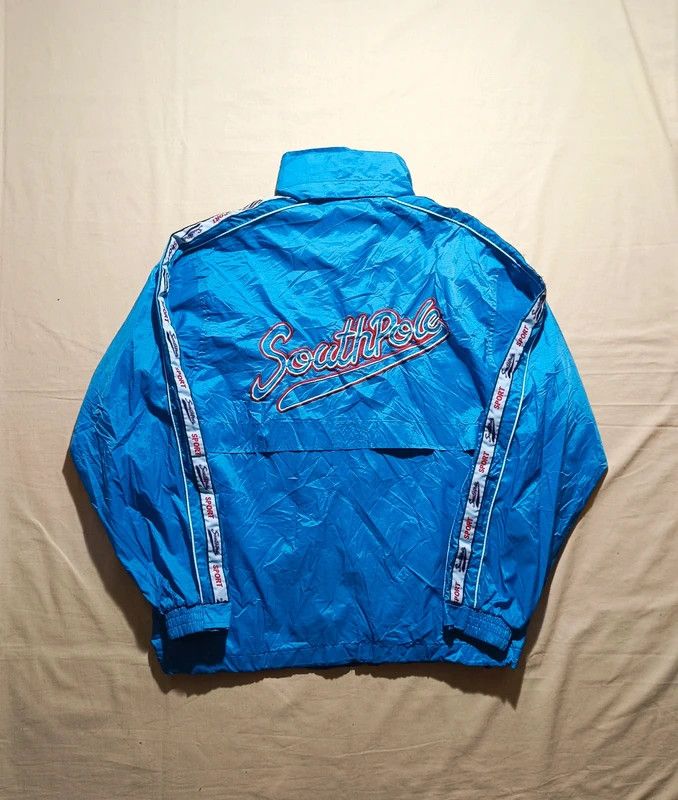 Southpole Vintage 90s Rare Southpole Blue Light Jacket Big Logo M Size US M / EU 48-50 / 2 - 1 Thumbnail