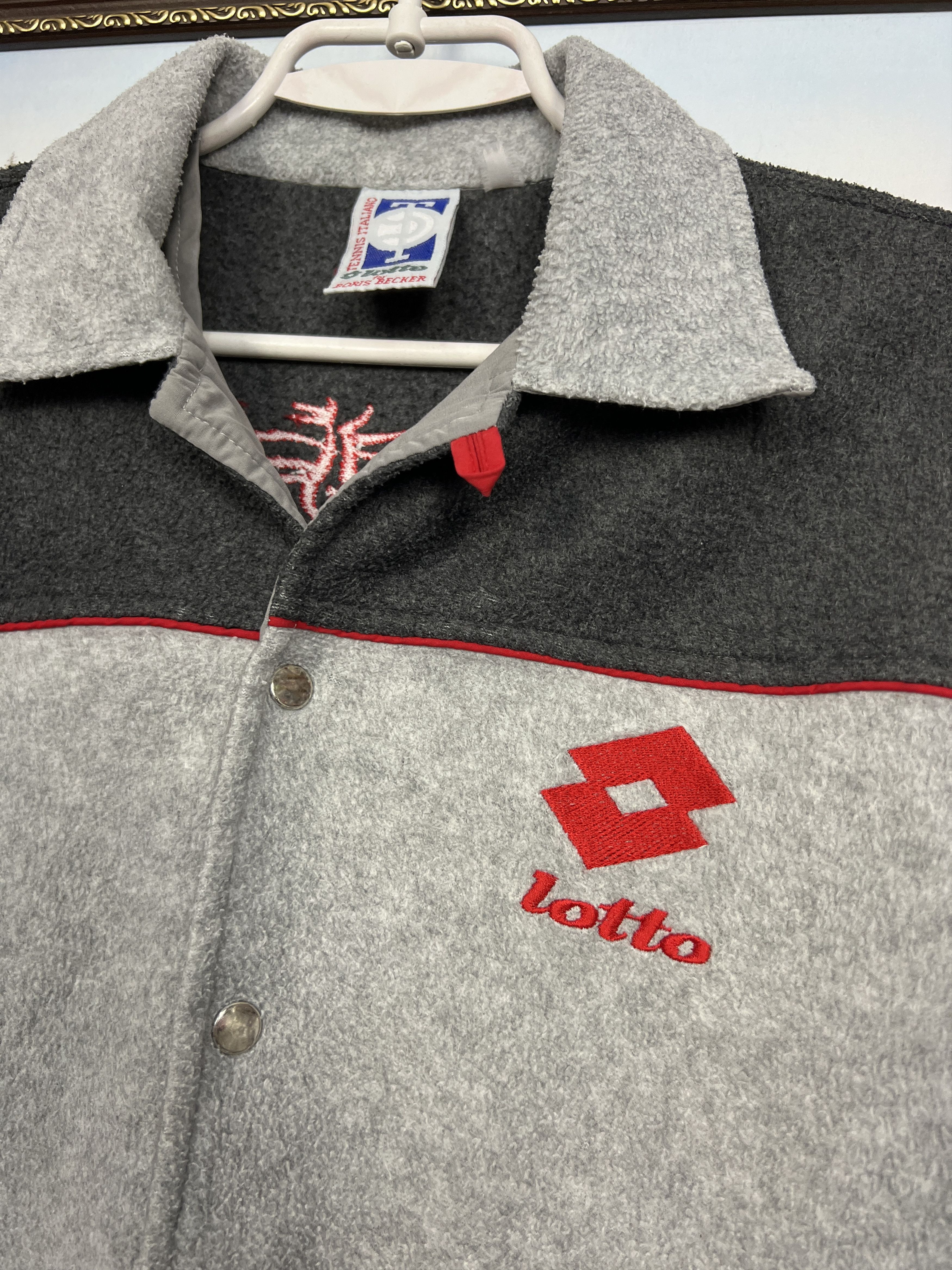 Lotto Sport Vintage Boris Becker Tennis Fleece Jacket Track Top Rare Size US M / EU 48-50 / 2 - 3 Thumbnail