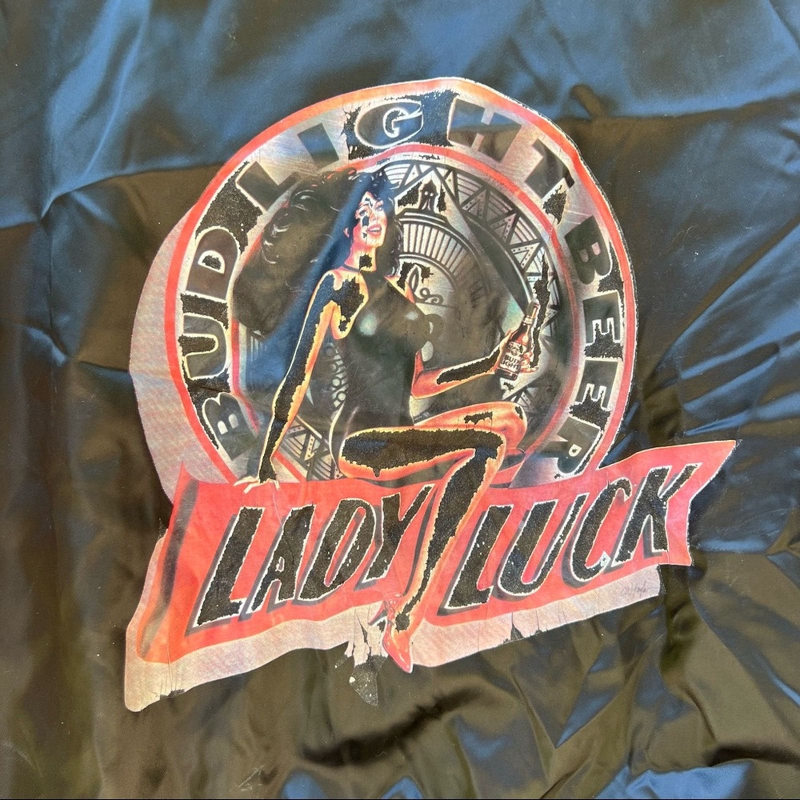 Budweiser Bud Light Lady Luck Budweiser Vintage nylon bomber jacket XL Size US XL / EU 56 / 4 - 2 Thumbnail