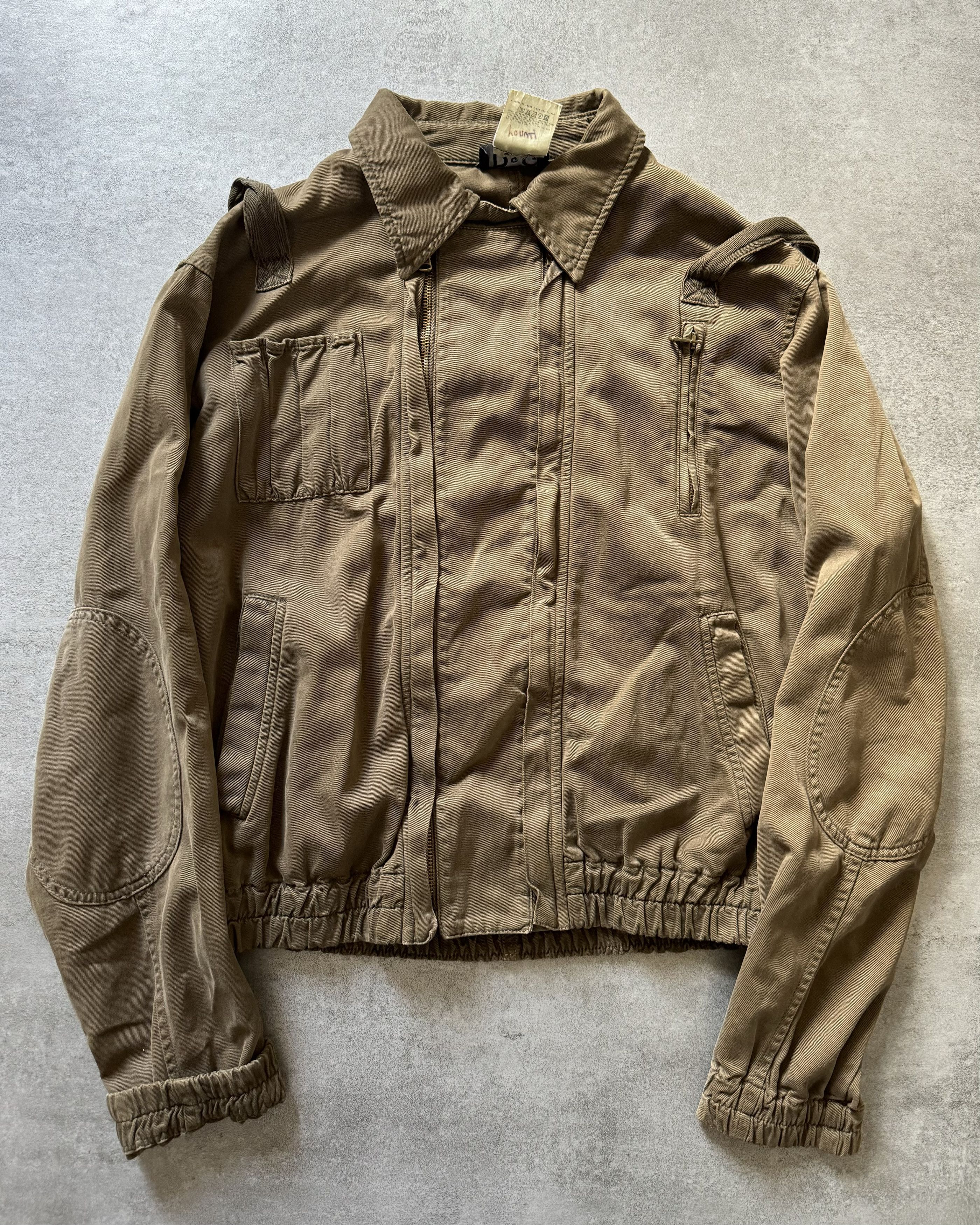 Image of Archival Clothing x Dolce Gabbana Aw2003 Dolce & Gabbana Olive Military Archive Jacket (Size Small)