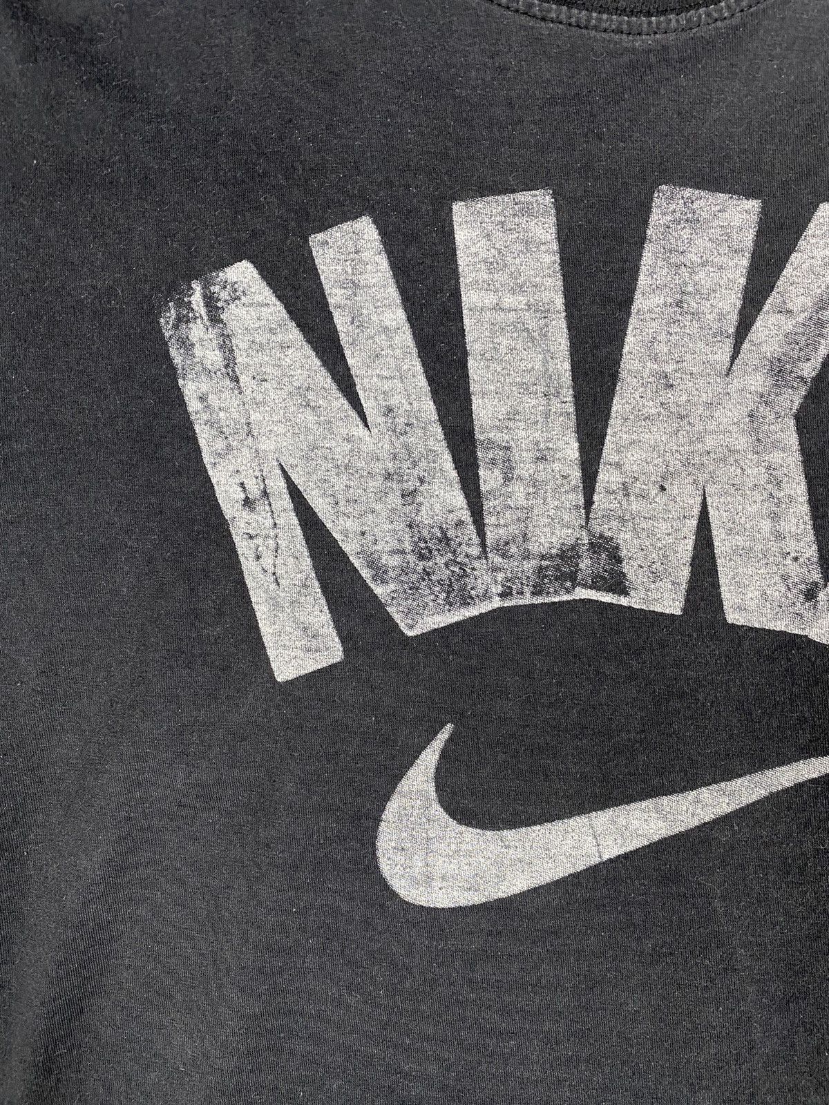 Nike Vintage 00s Nike Big Logo Y2K Drill Hype T Shirt Tee Size US L / EU 52-54 / 3 - 6 Thumbnail