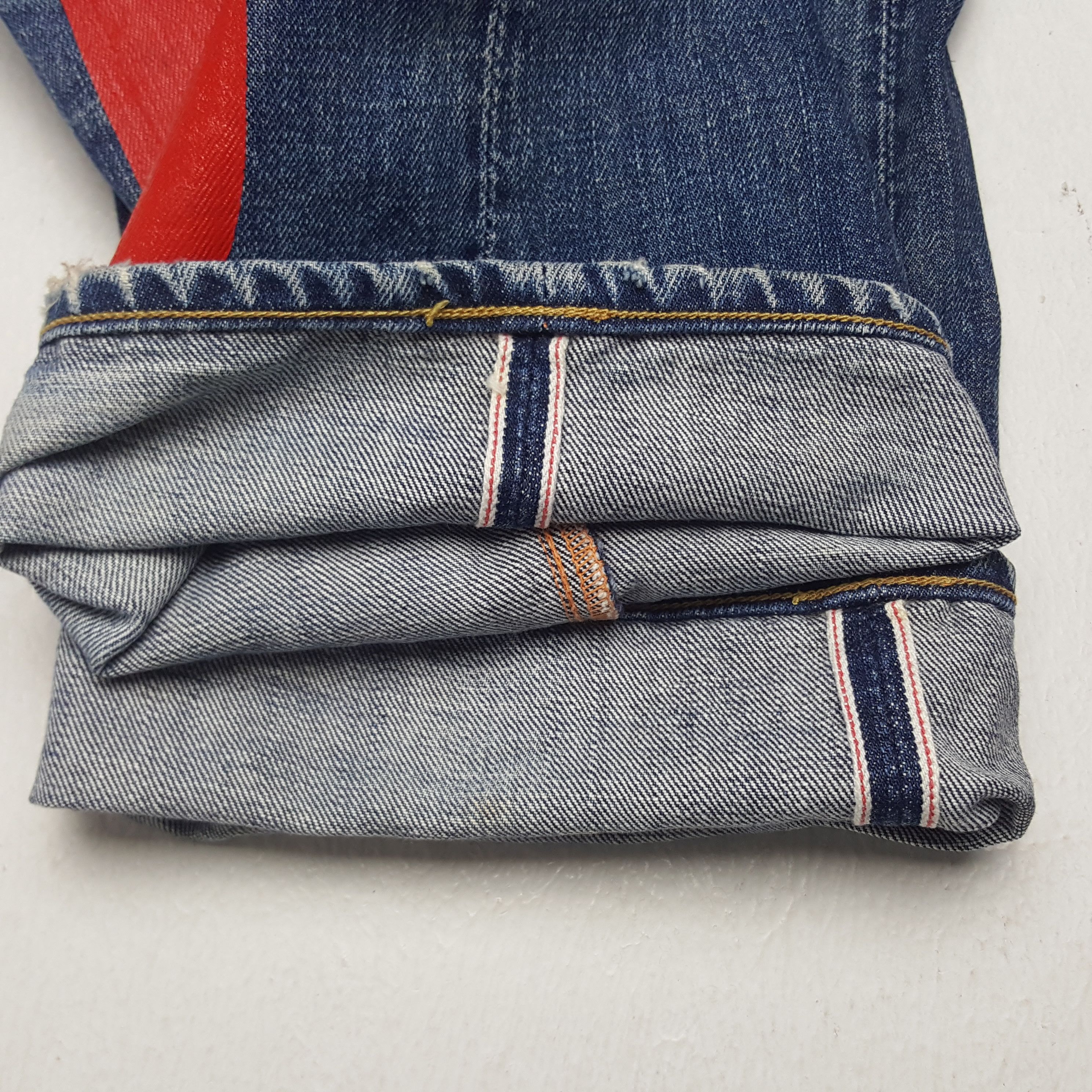 Evisu × Vintage Vintage Evisu Japan Selvedge Custom Art Daicock Denim Jeans Size US 27 - 12 Thumbnail