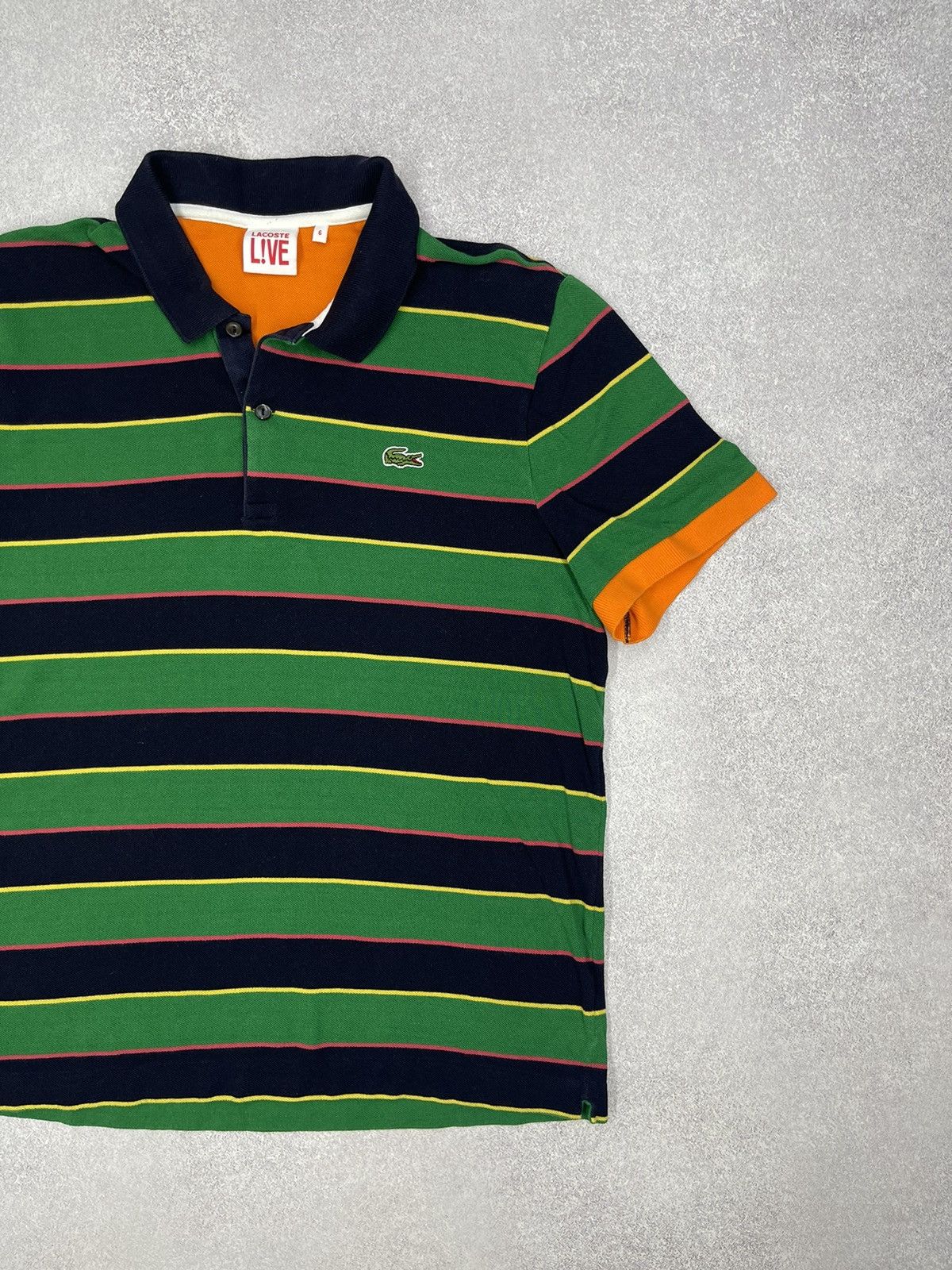 Lacoste Mens Lacoste Live Polo Striped Multicolored Y2K Size US M / EU 48-50 / 2 - 3 Thumbnail