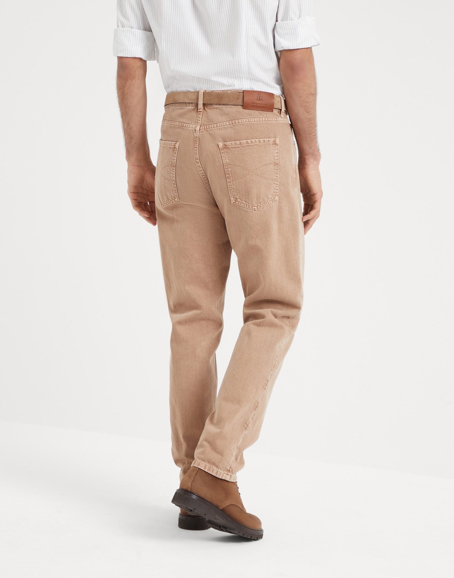 Brunello Cucinelli o1la1rc1a0925 Dyed Denim Pants in Beige Size US 32 / EU 48 - 2 Thumbnail