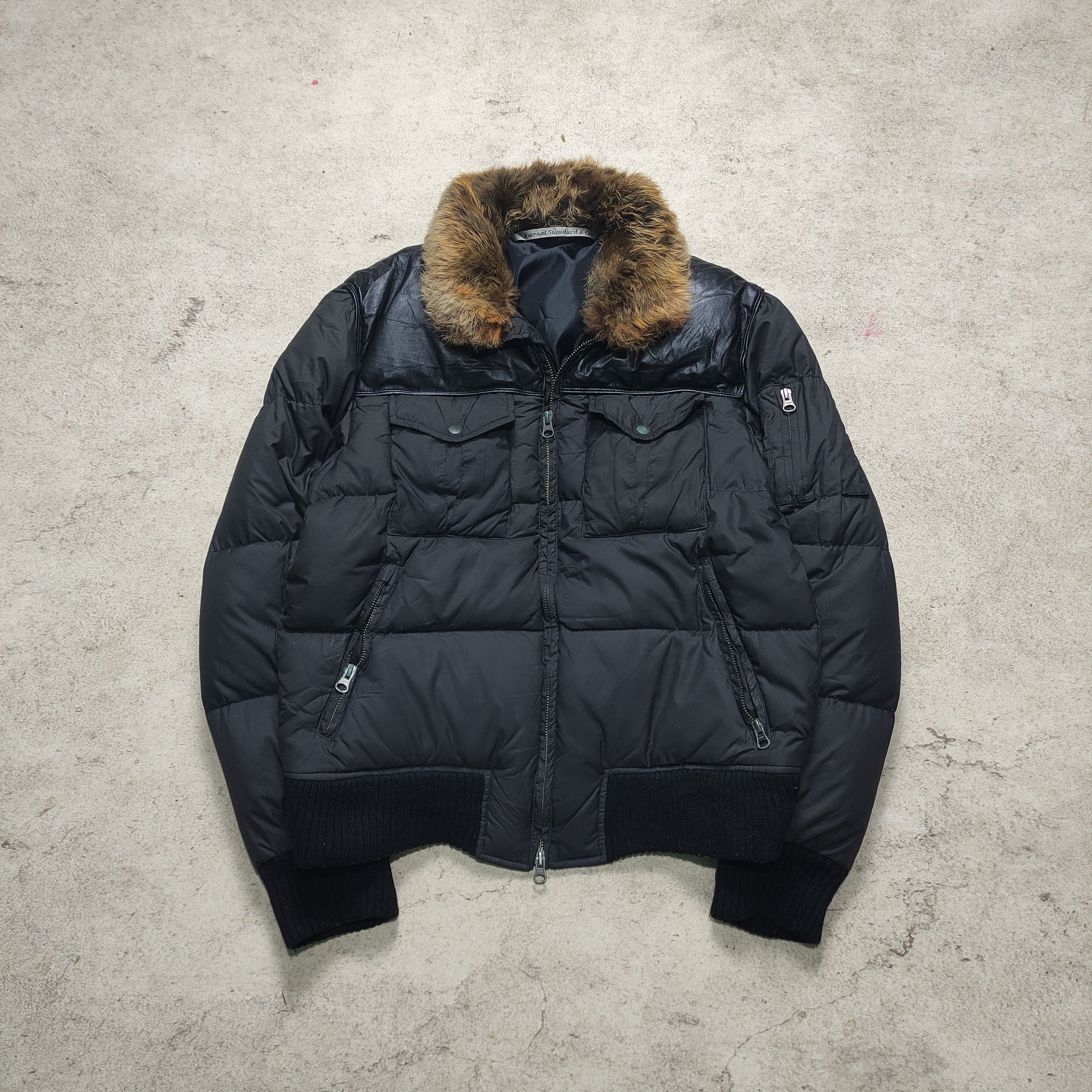 If Six Was Nine Journal Standard Puffer Down Fur Jacket Vkei - 2000s Size US M / EU 48-50 / 2 - 2 Thumbnail
