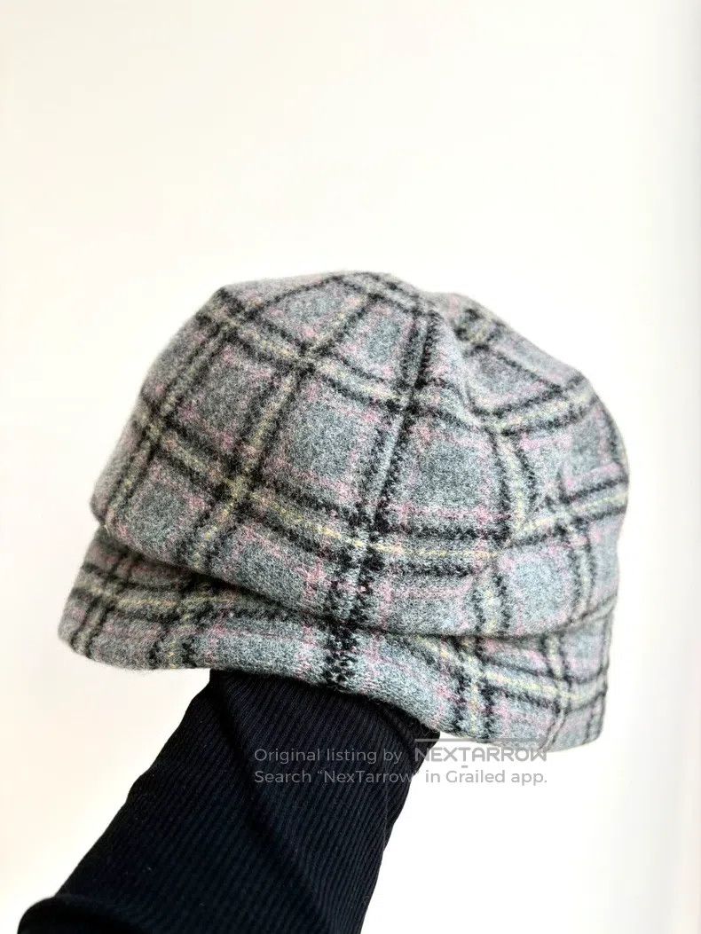Vivienne Westwood Vivienne Westwood Vintage Gray Pink Plaid Saturn Newsboy C Size ONE SIZE - 4 Thumbnail