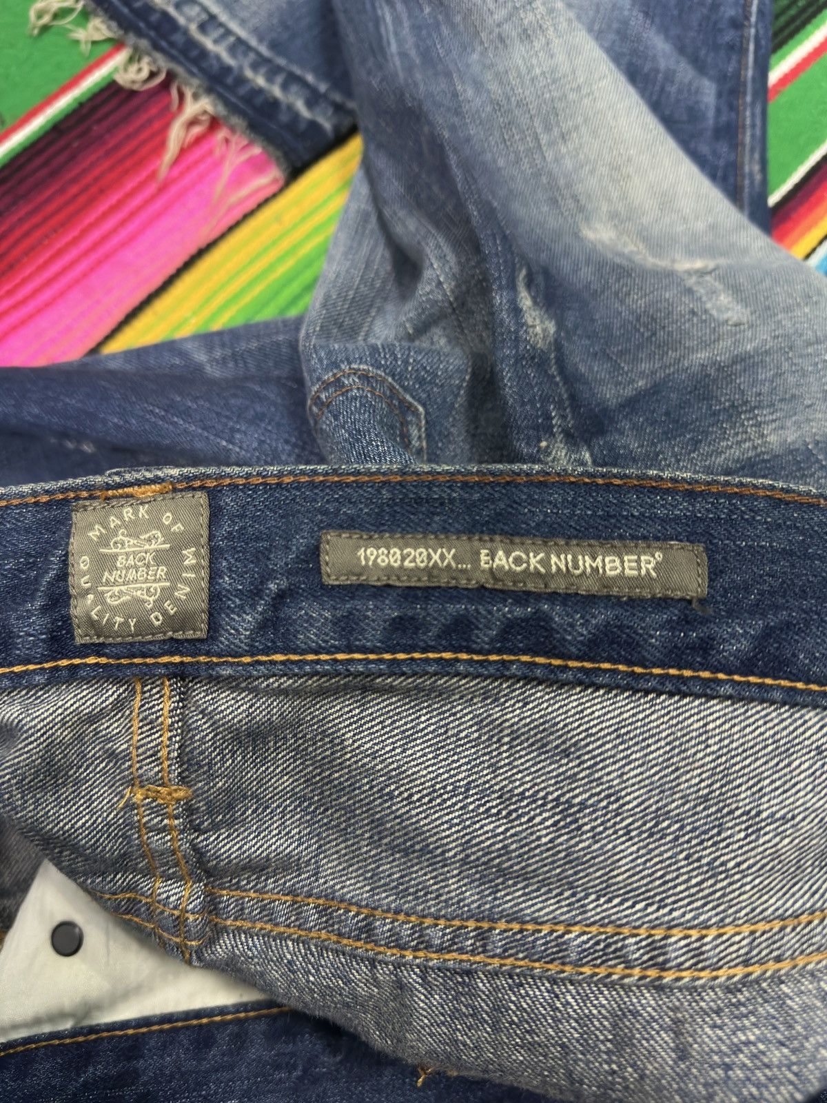 If Six Was Nine Back Number Distress Style 💥 Size US 34 / EU 50 - 4 Thumbnail