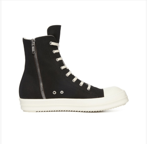 Rick Owens Drkshdw Rick Owens DRKSHDW Black High Top Sneakers Women's Size 38.5 Size US 8.5 / IT 38.5 - 3 Thumbnail