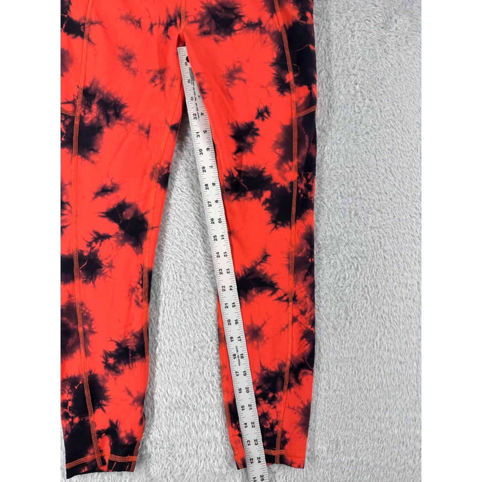 Lululemon Lululemon Pants 8 Red Black Invigorate High-Rise Tight 25" Wash Pockets Cropped Solid Womens Size 30" / US 8 / IT 44 - 5 Thumbnail