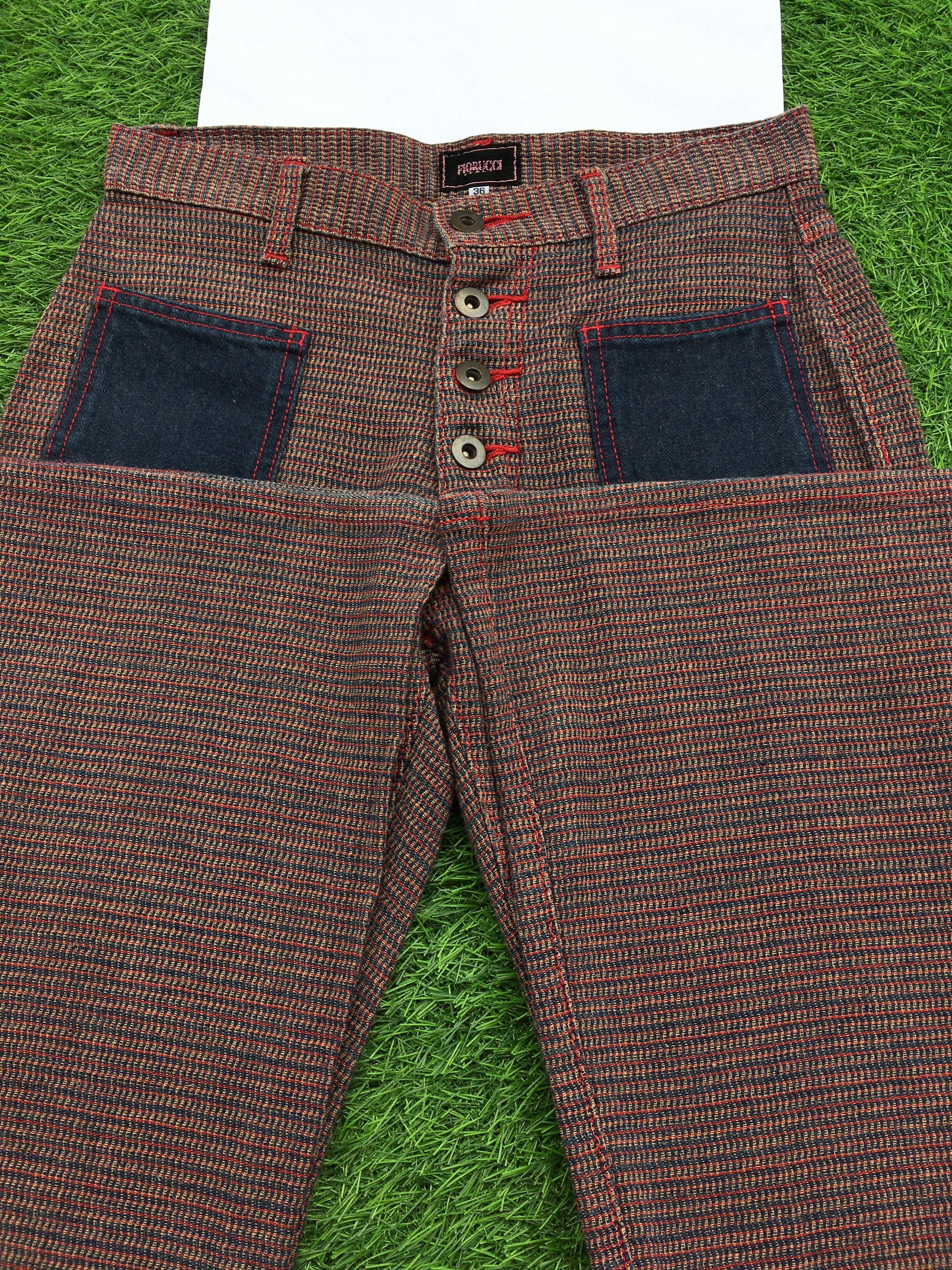 Designer × Japanese Brand × Jean Fiorucci Colorblock Sailor Jeans D-996 Size 26" / US 2 / IT 38 - 7 Thumbnail