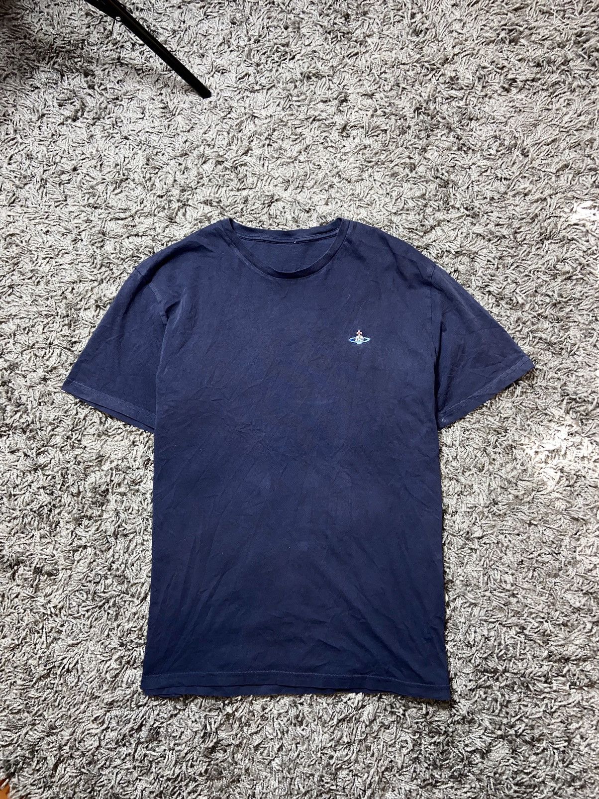 Designer × Vivienne Westwood VIVIENNE WESTWOOD ADULT COTTON DARK-BLUE LUXURY T-SHIRT Size US M / EU 48-50 / 2 - 1 Thumbnail
