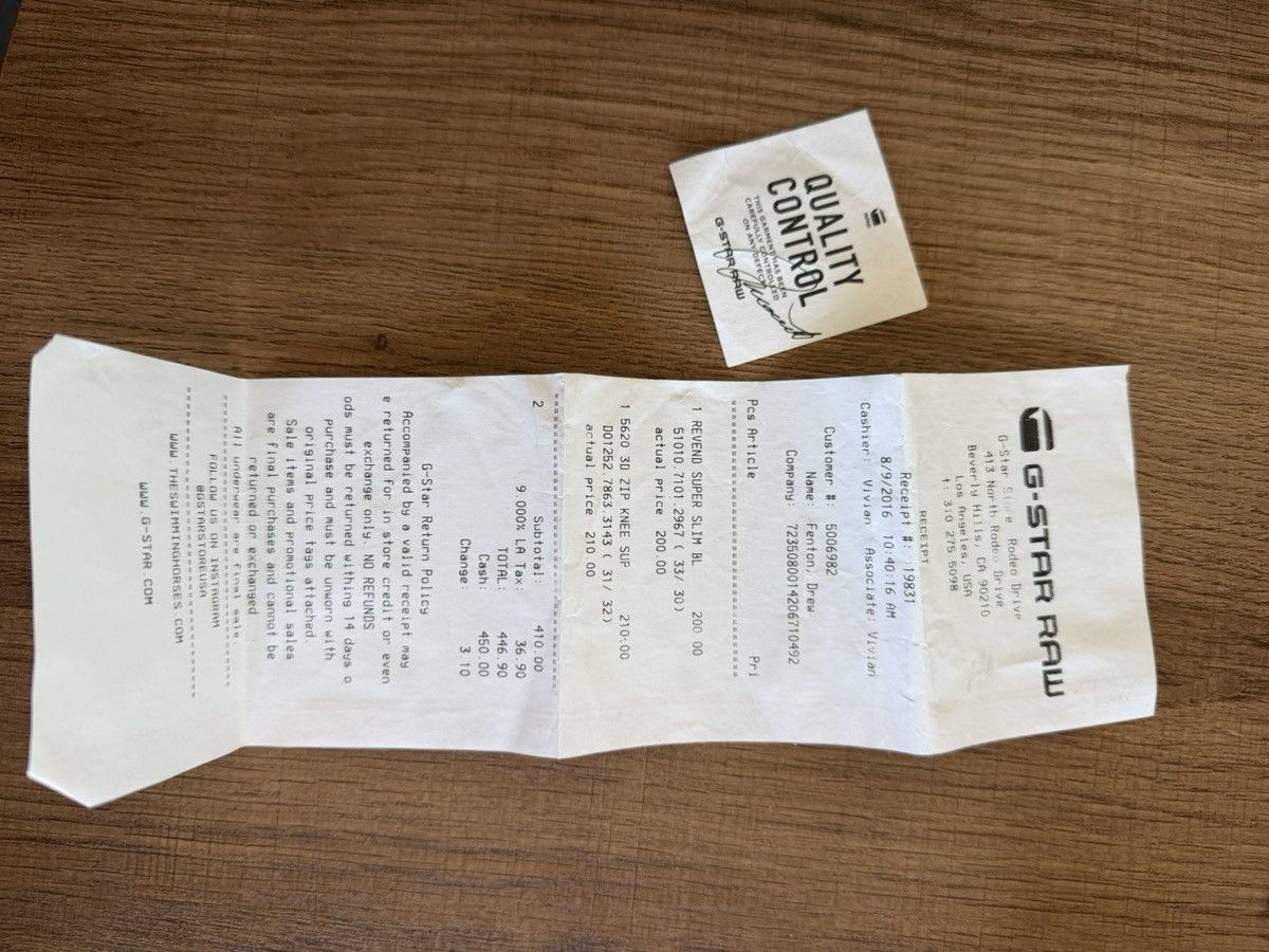 G-Star G Star Raw Moto Jeans Size US 31 - 10 Thumbnail