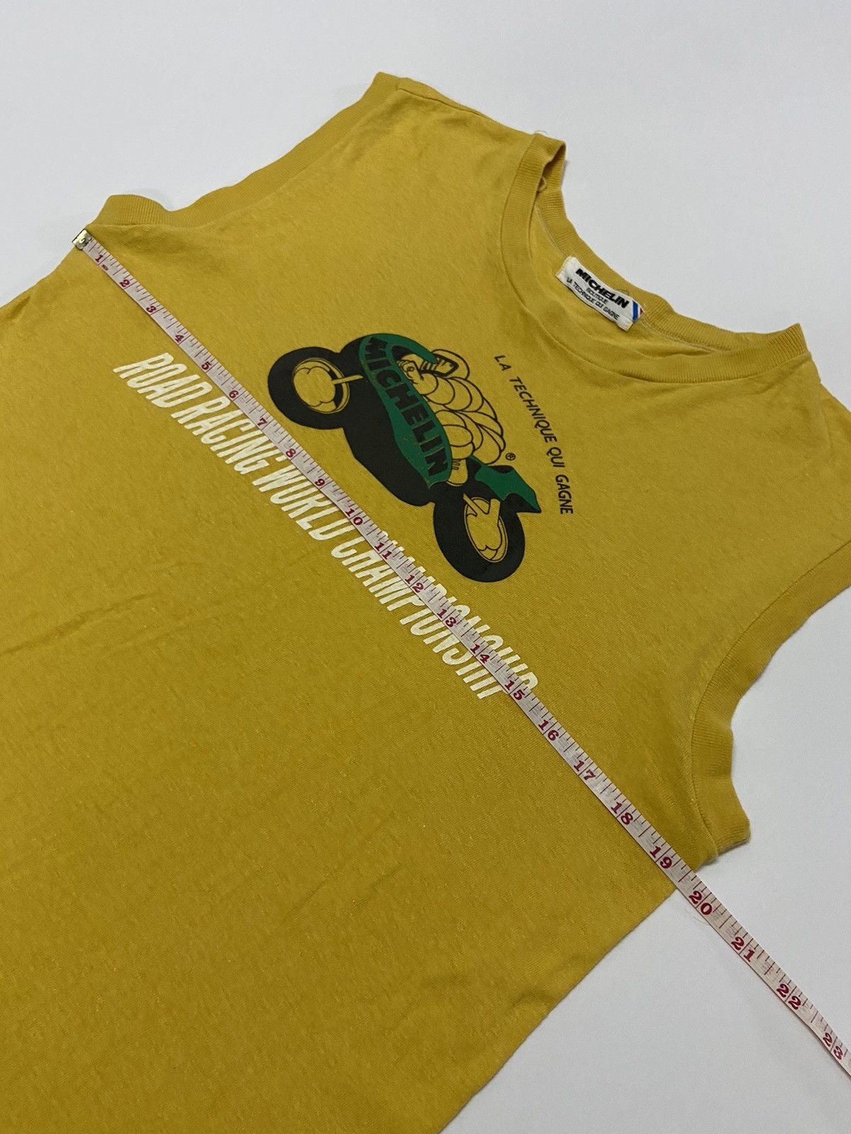 Vintage VINTAGE MICHELIN ROAD RACING WORLD CHAMPIONSHIP SLEEVELESS Size US S / EU 44-46 / 1 - 3 Thumbnail